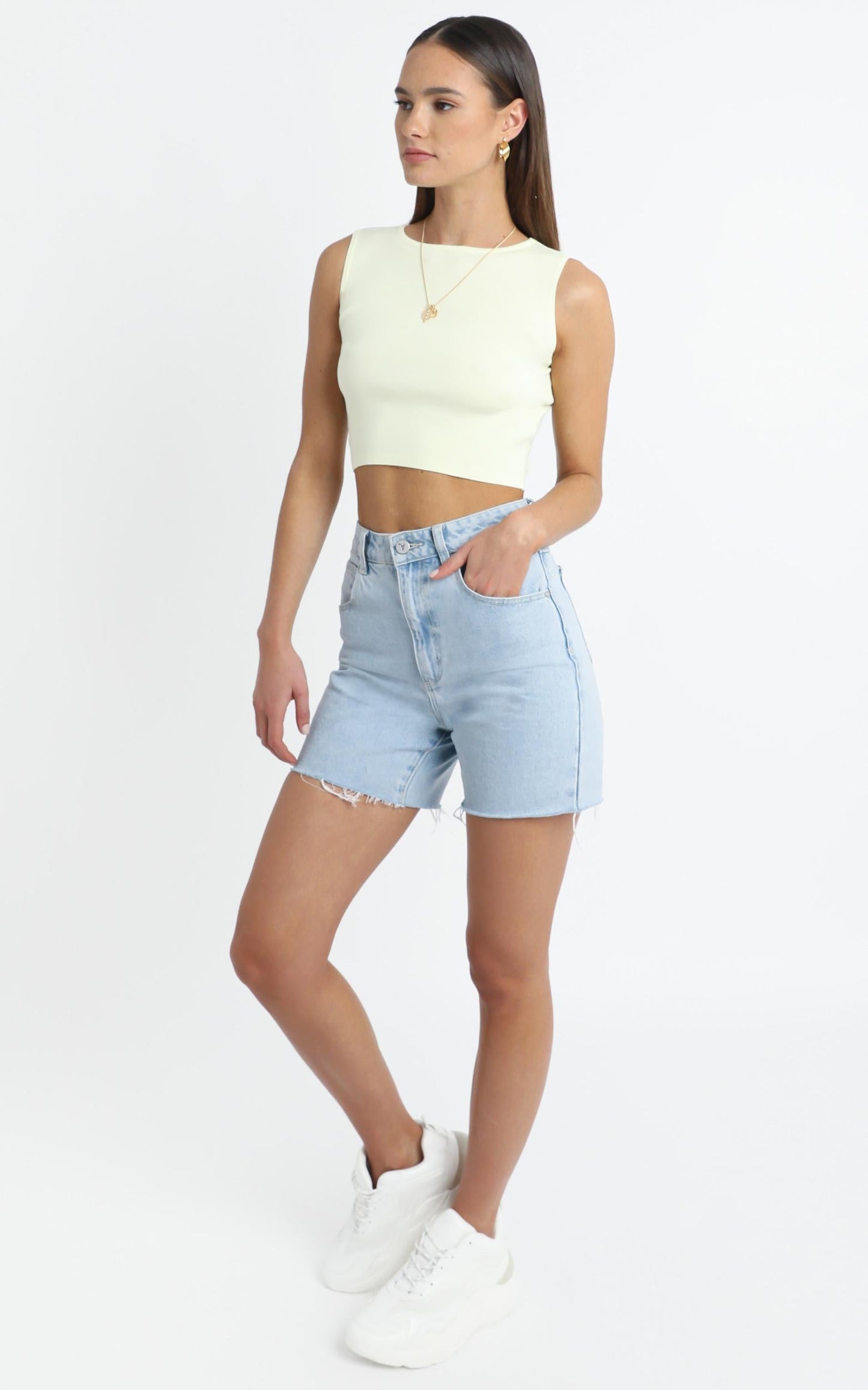 Auburn Tank in Pastel Yellow