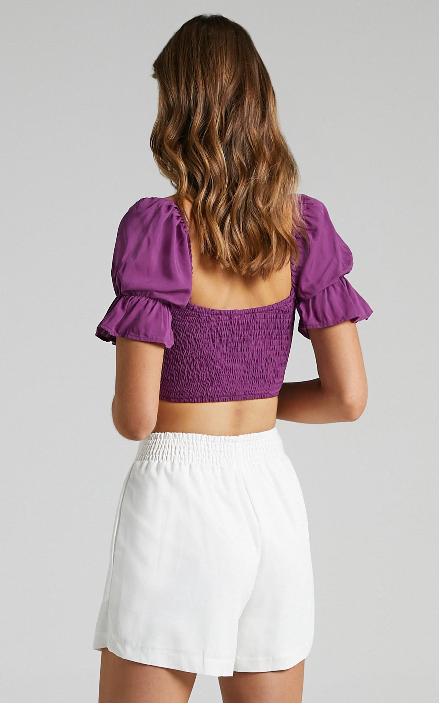 Audette Top in Dark Orchid