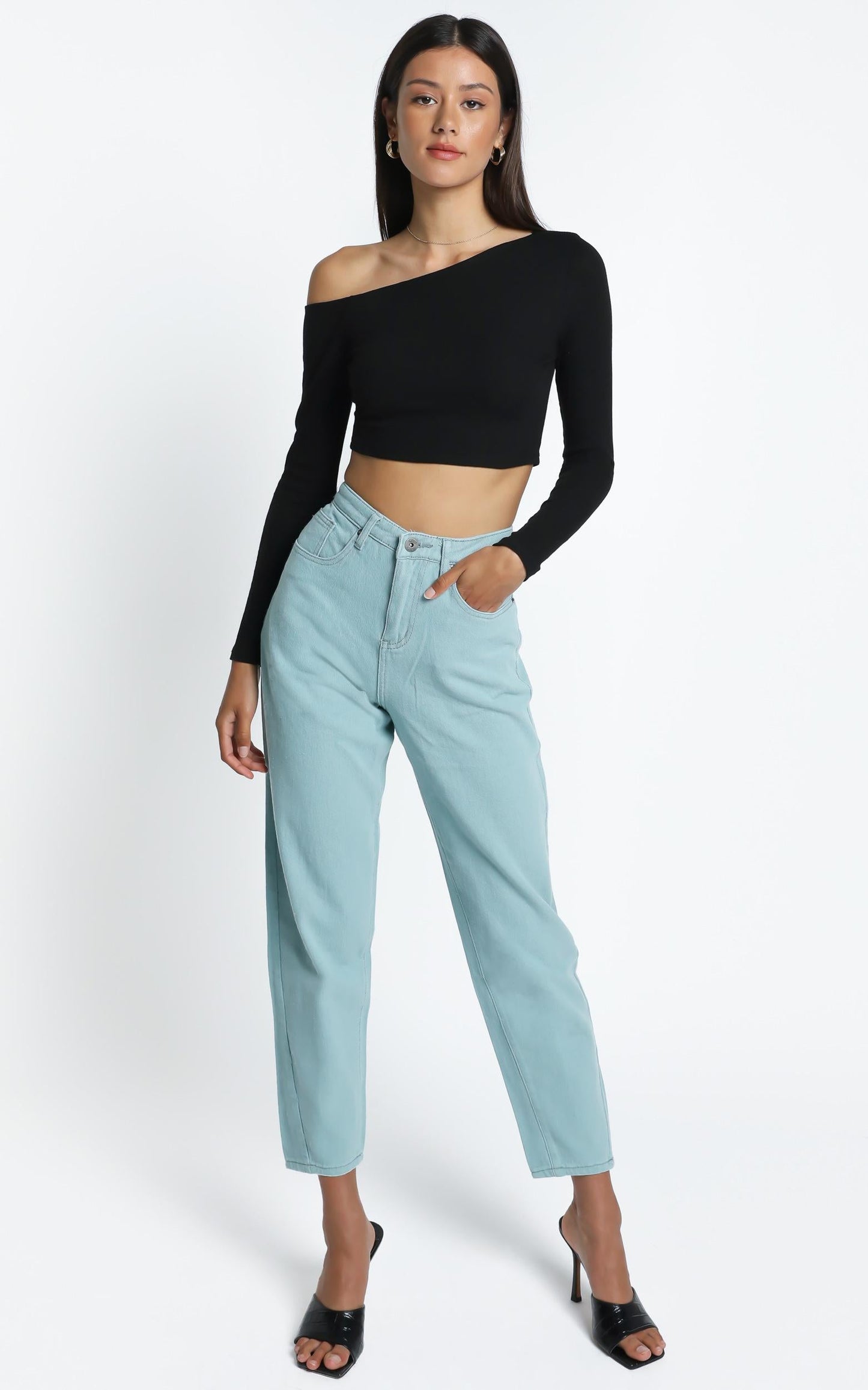 Audra Denim Jeans in Sage