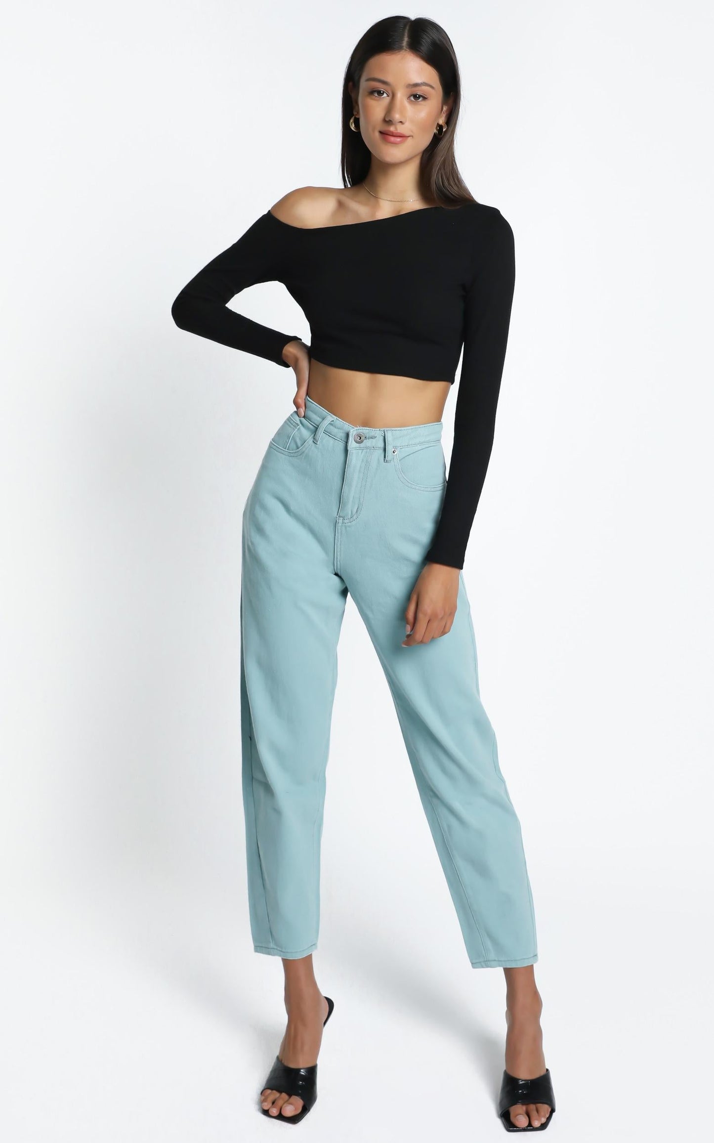 Audra Denim Jeans in Sage