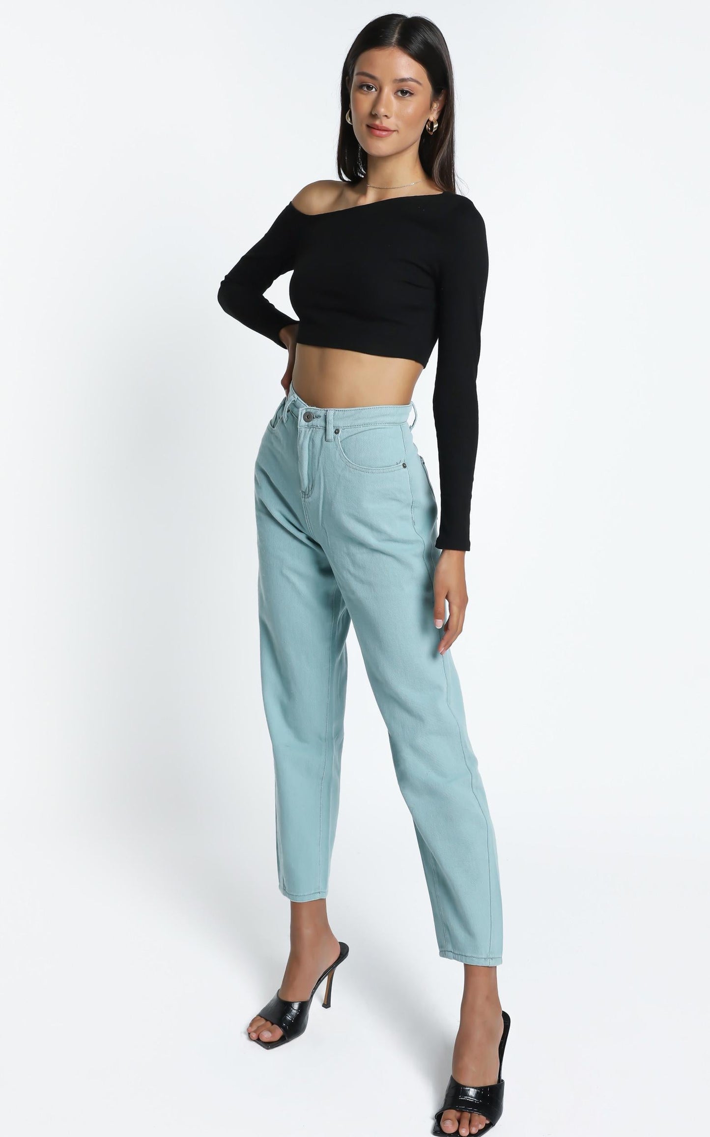 Audra Denim Jeans in Sage