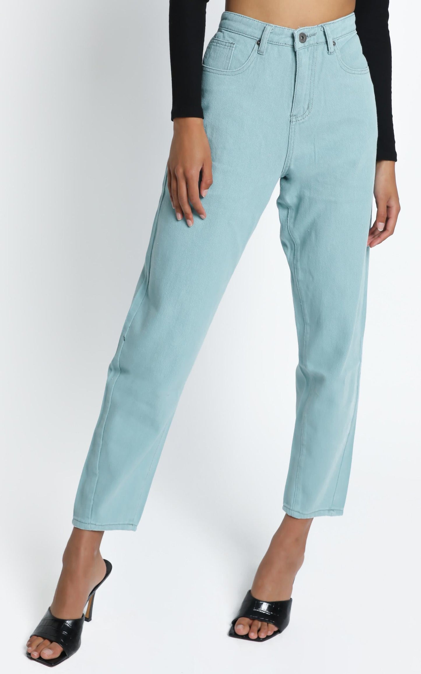 Audra Denim Jeans in Sage
