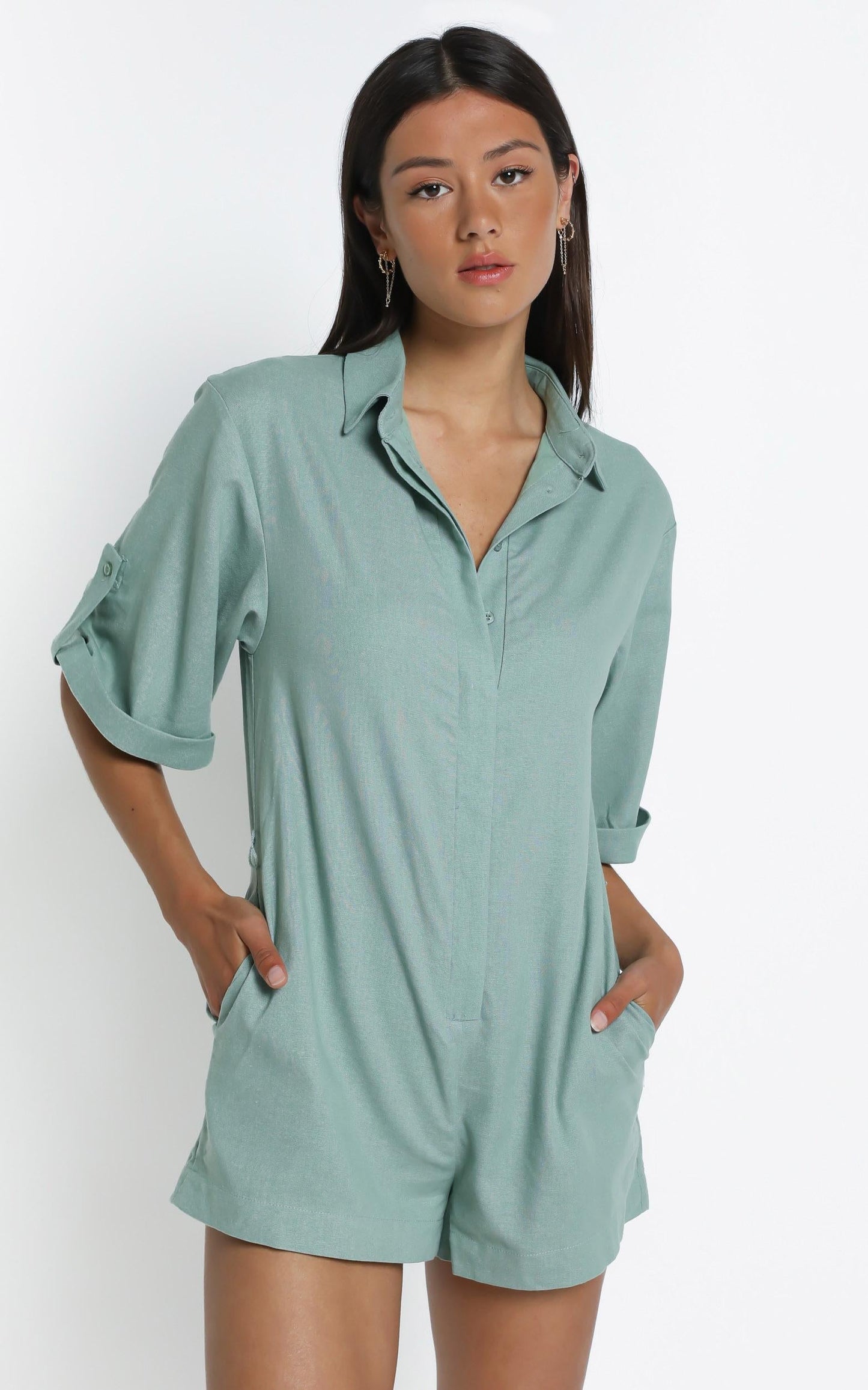 Auli Playsuit in Sage