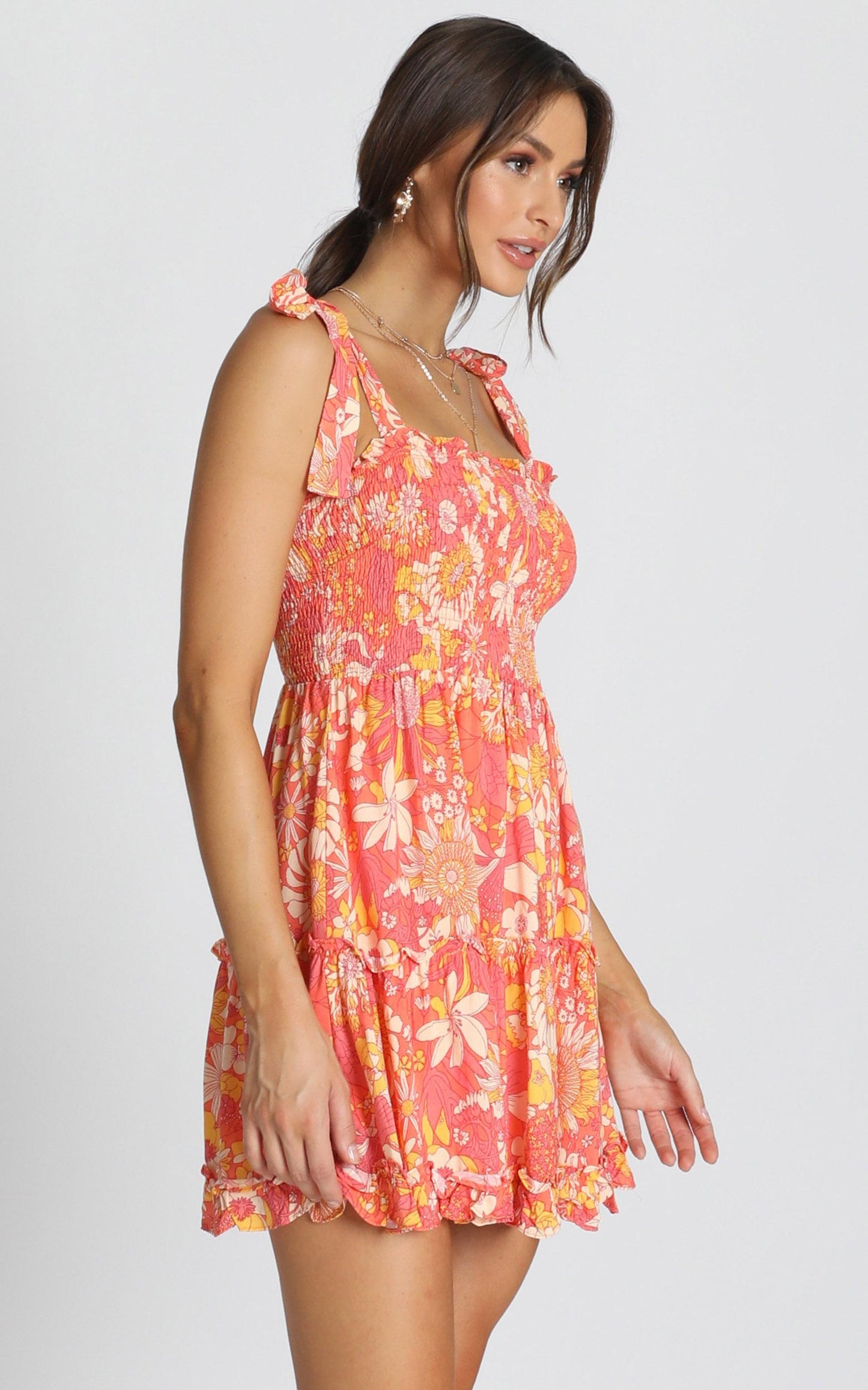 Austin Dress In Red Floral