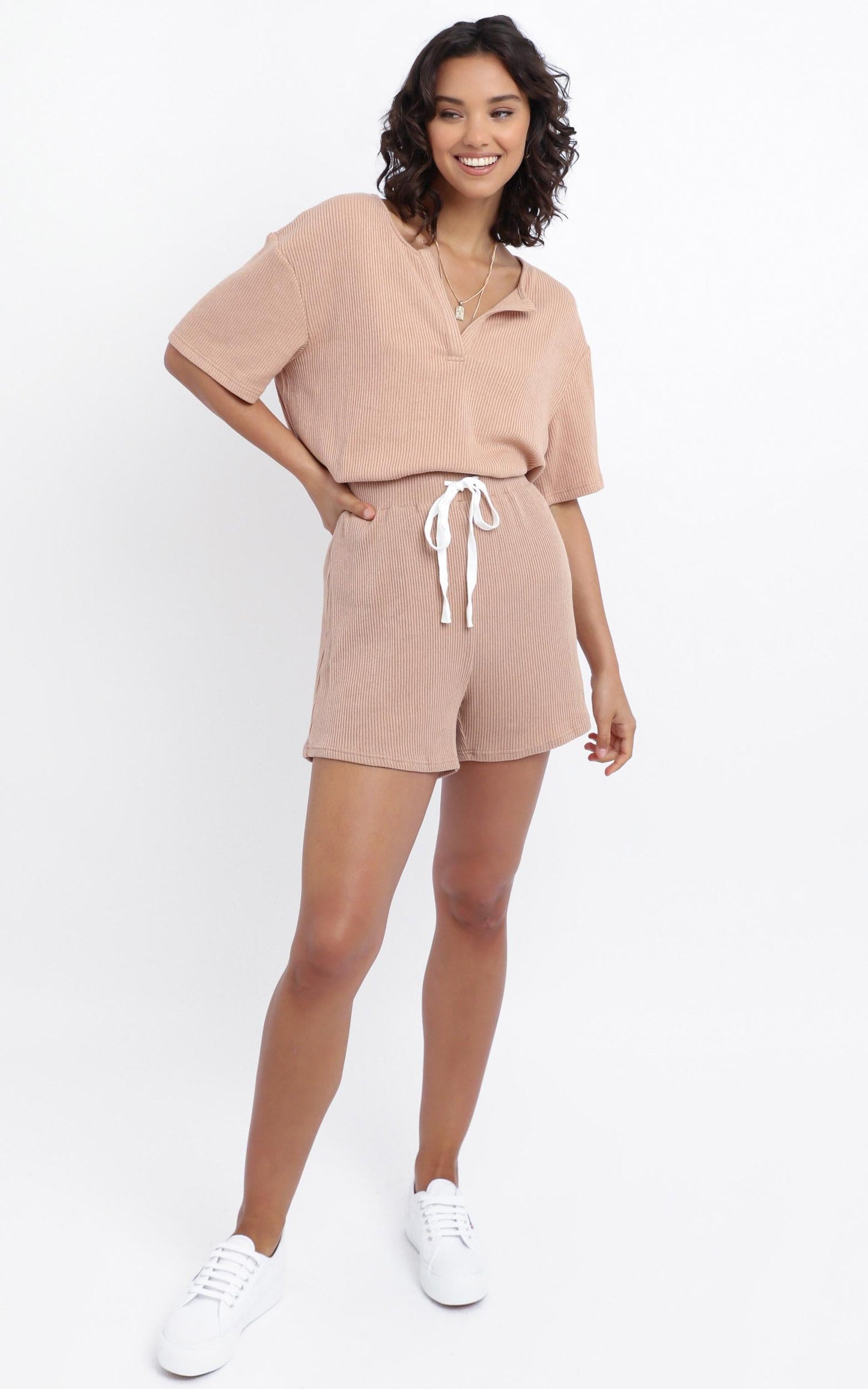 Avalon Shorts in Tan