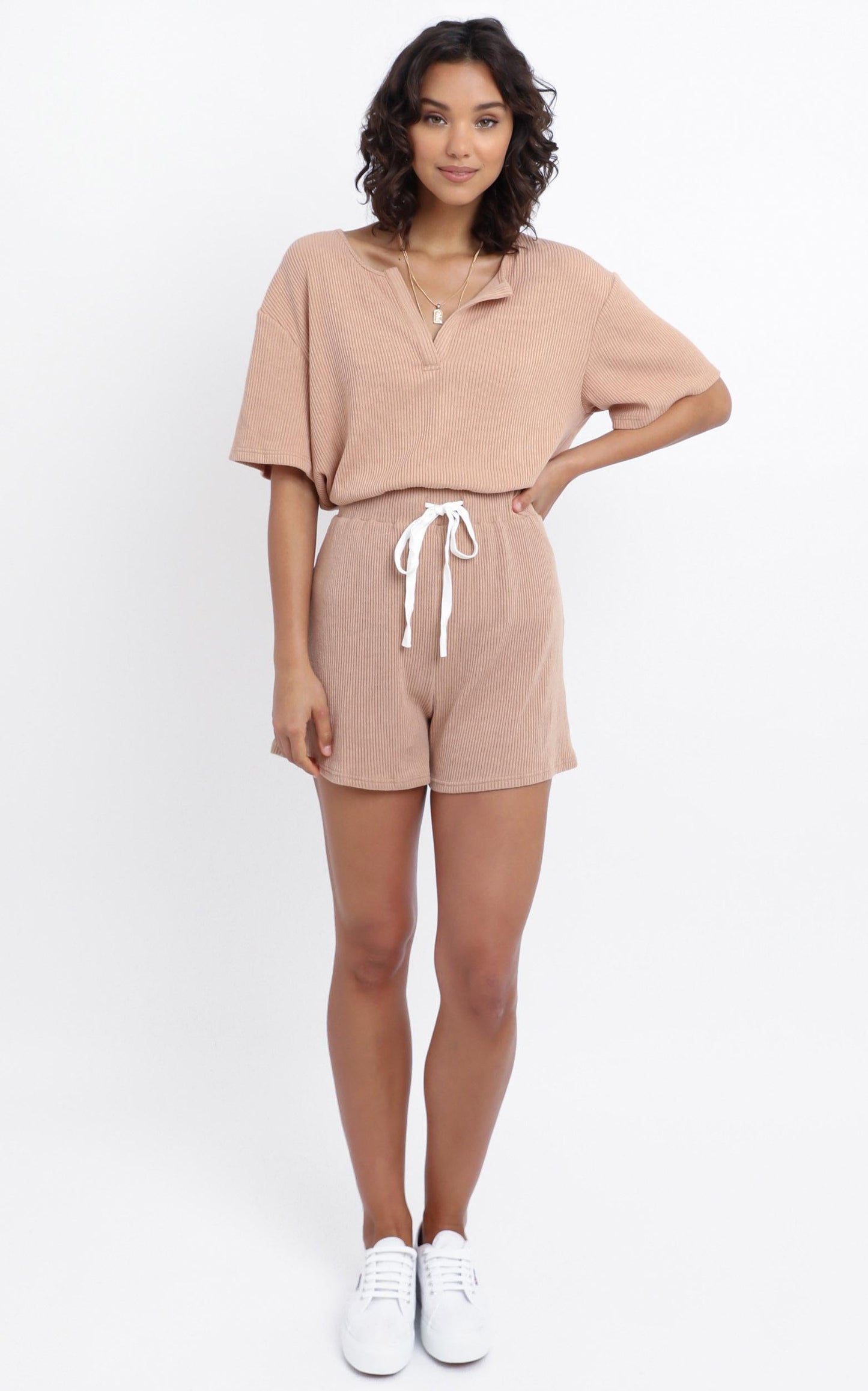 Avalon Shorts in Tan
