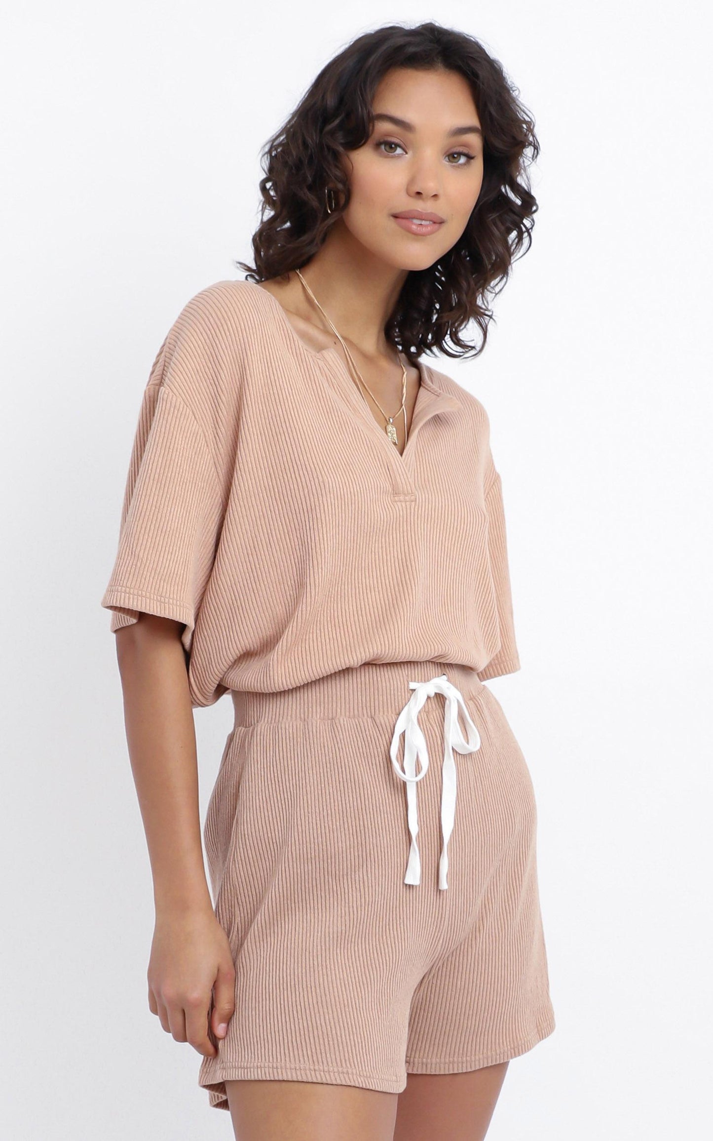 Avalon Shorts in Tan