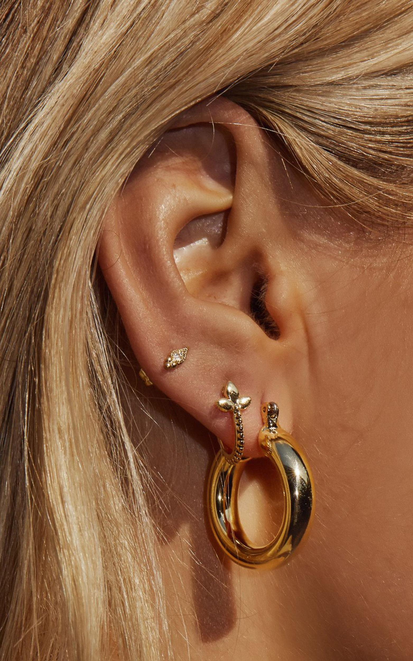 Luv AJ - The Baby Amalfi Tube Hoops in Gold