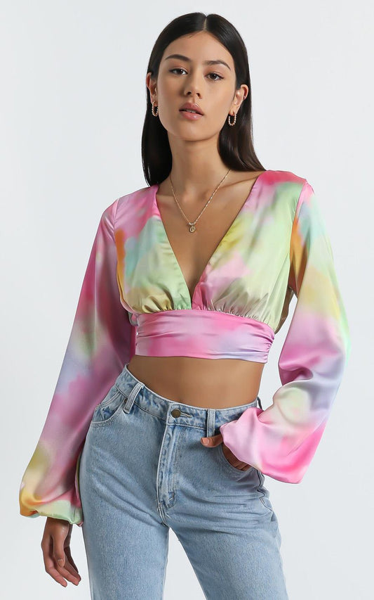 Azra Top in Marble
