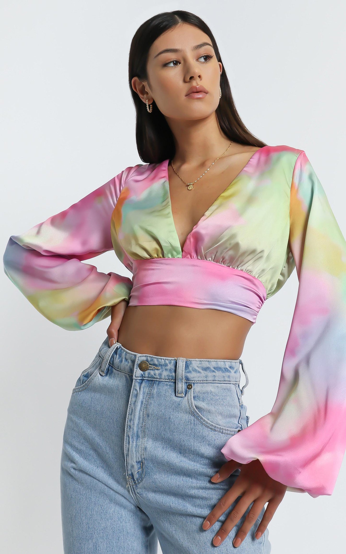 Azra Top in Marble