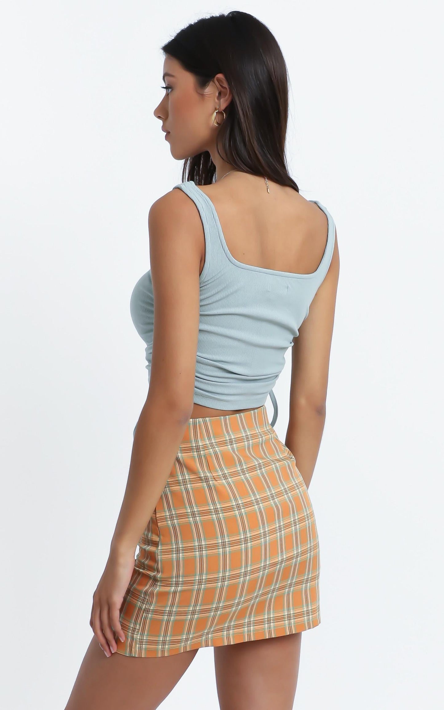 Jana Skirt in Mustard Check