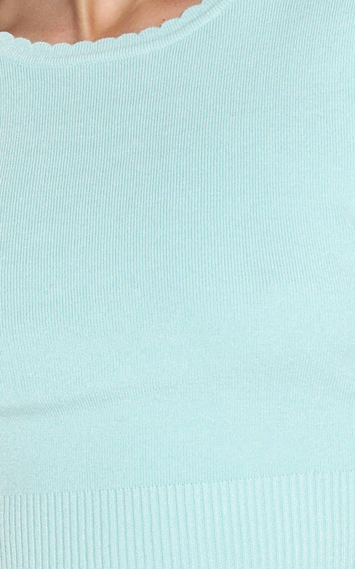 Amare Knit Top in Sea Blue