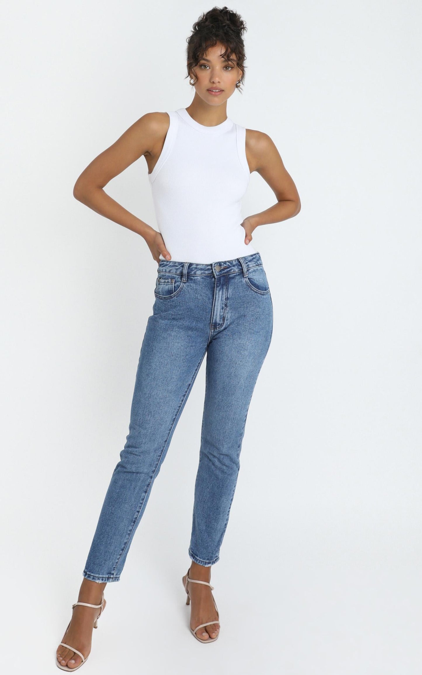 Remy Jeans In Mid Wash Denim