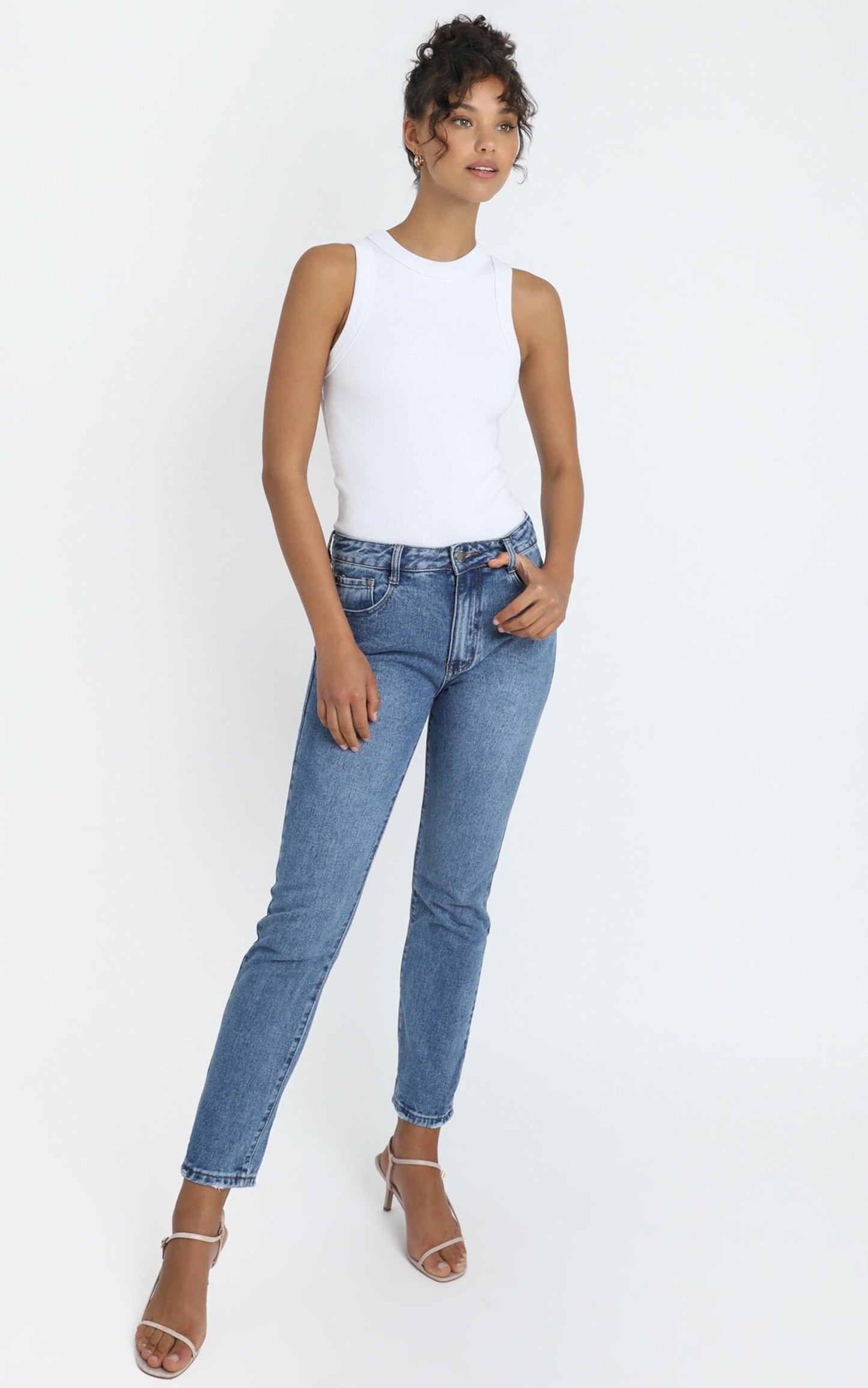 Remy Jeans In Mid Wash Denim