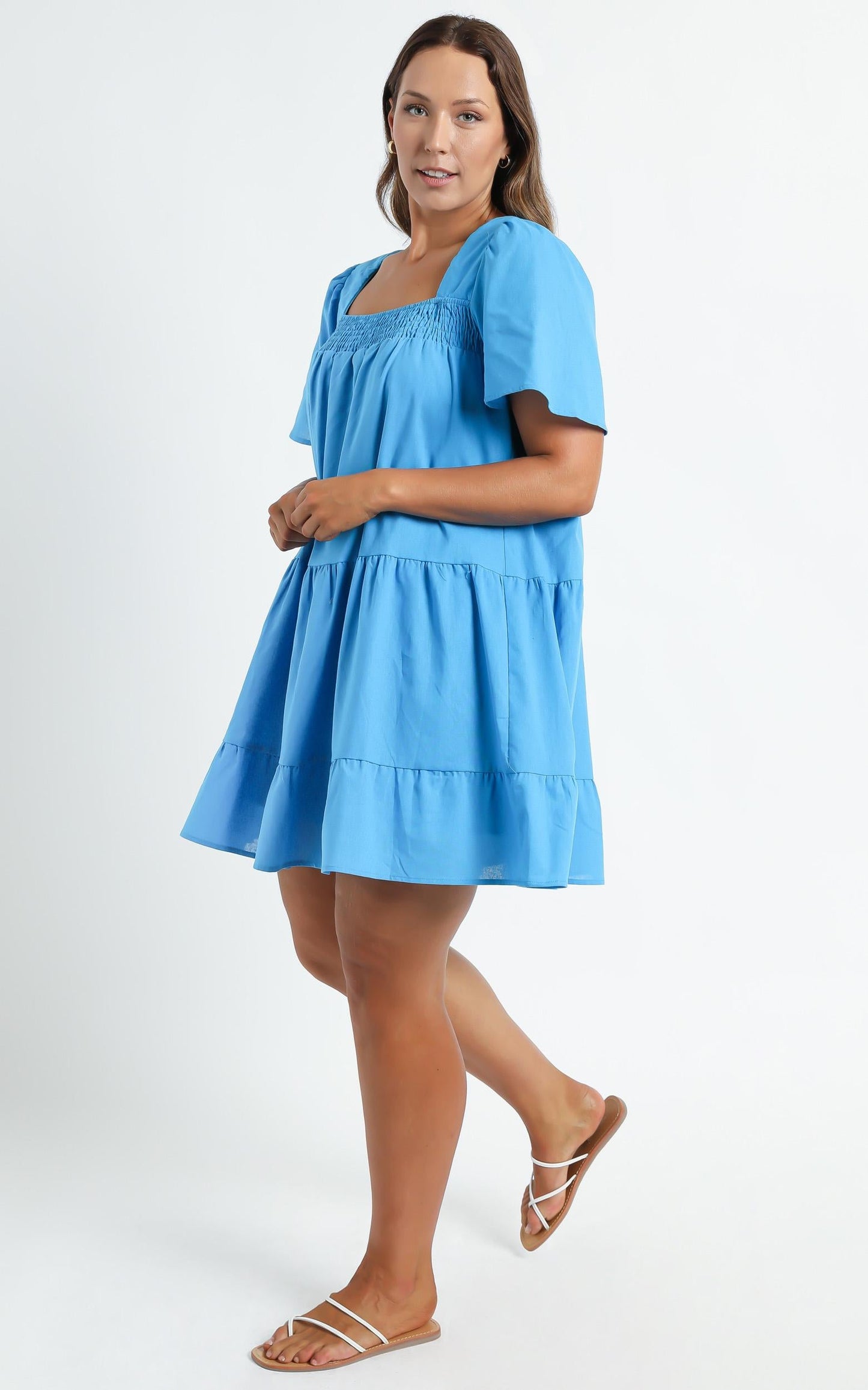 Donya Dress in Blue