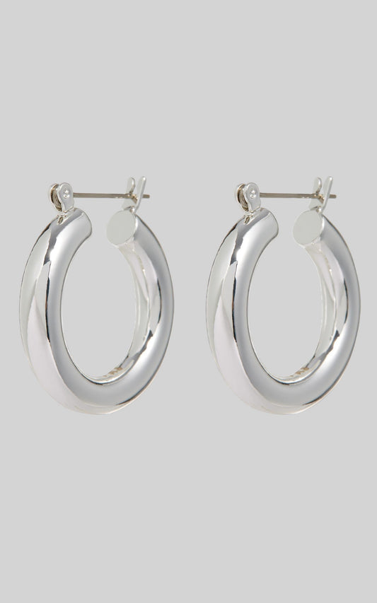 Luv AJ - The Baby Amalfi Tube Hoops in Silver