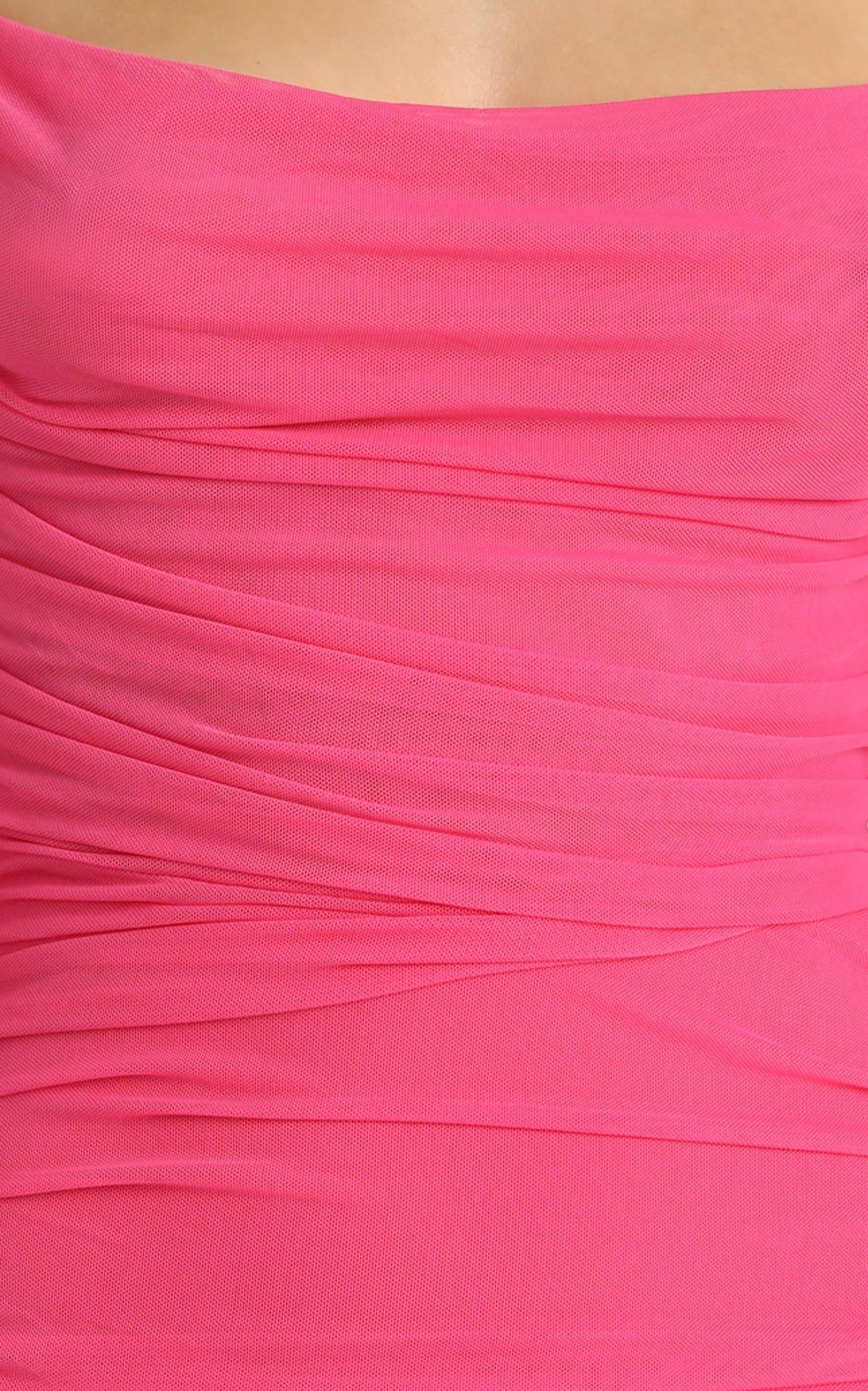 Baby You Got That Glow Dress in hot pink mesh