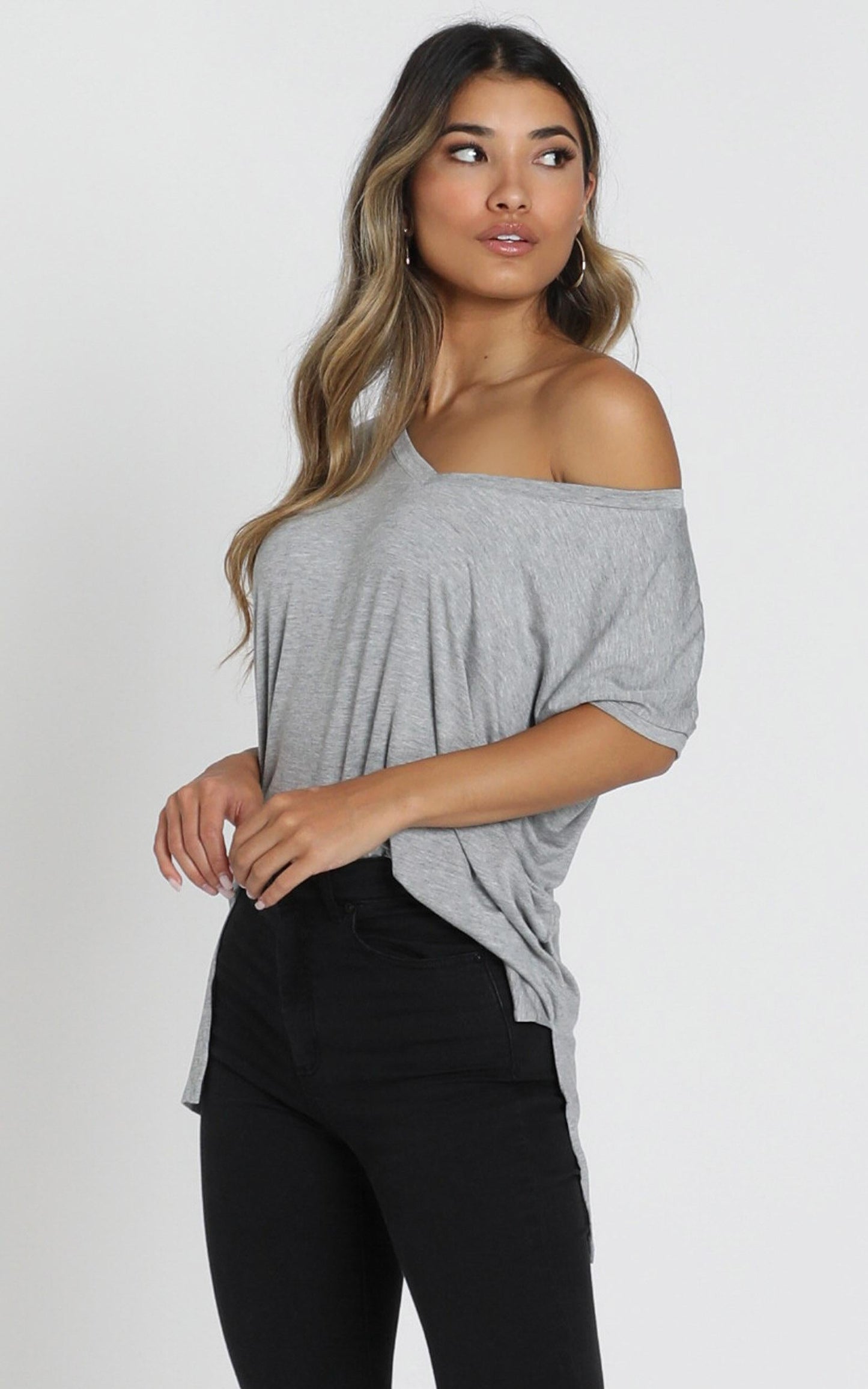 Back To Basics Top In Grey