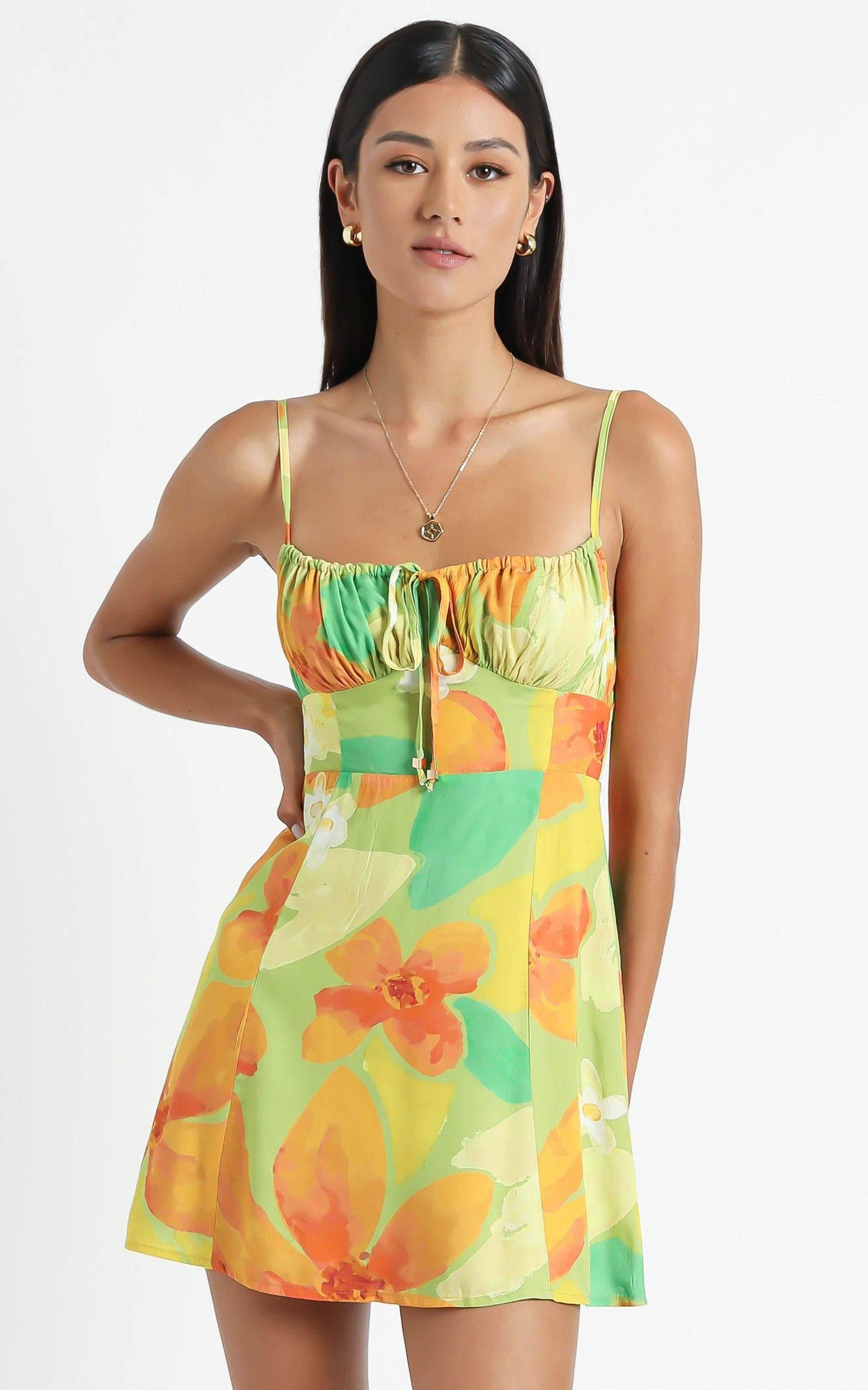 Barreta Dress in Tropical Floral