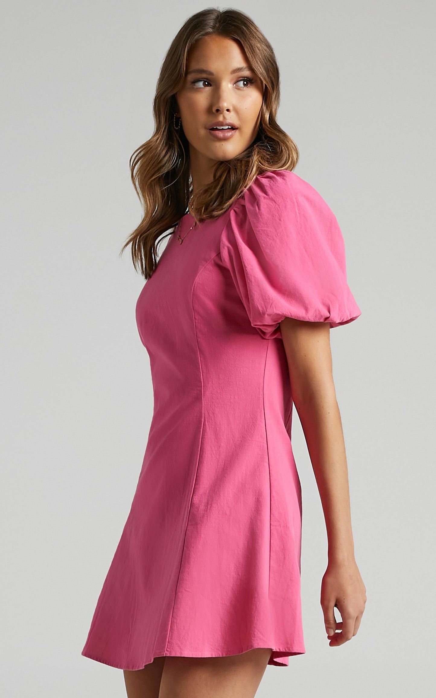 Bastina Dress in Bubblegum Pink