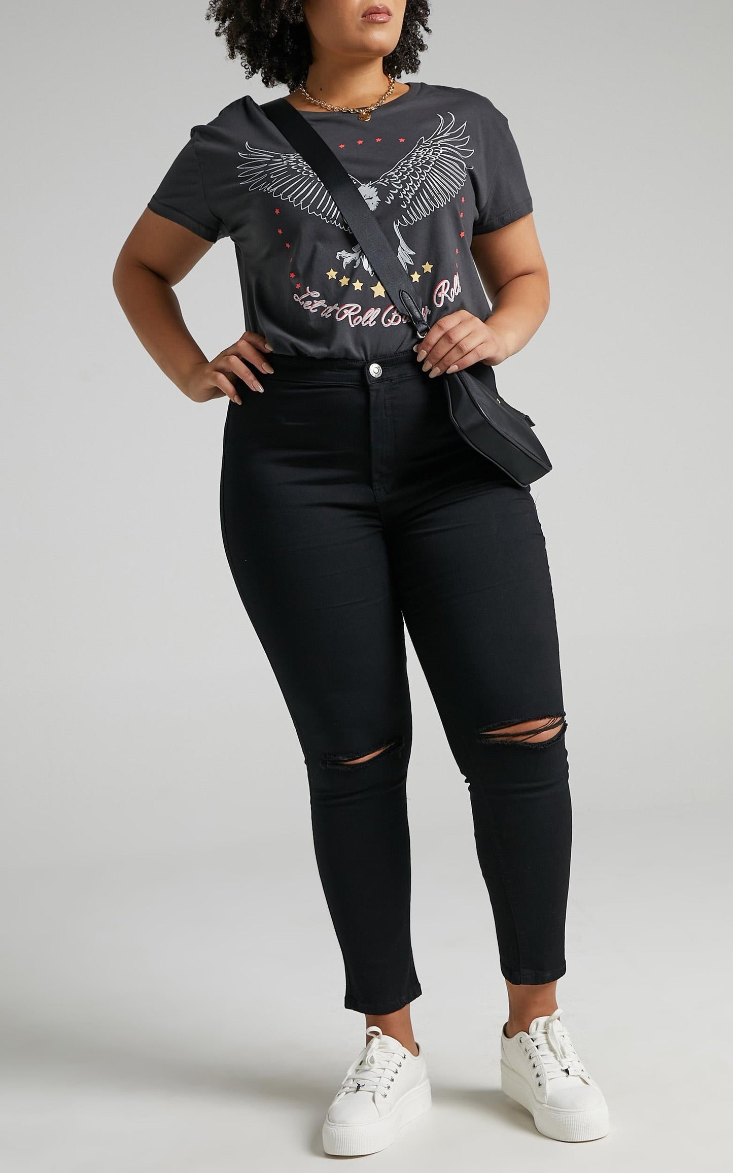 Bella Skinny Jeans in Black Denim