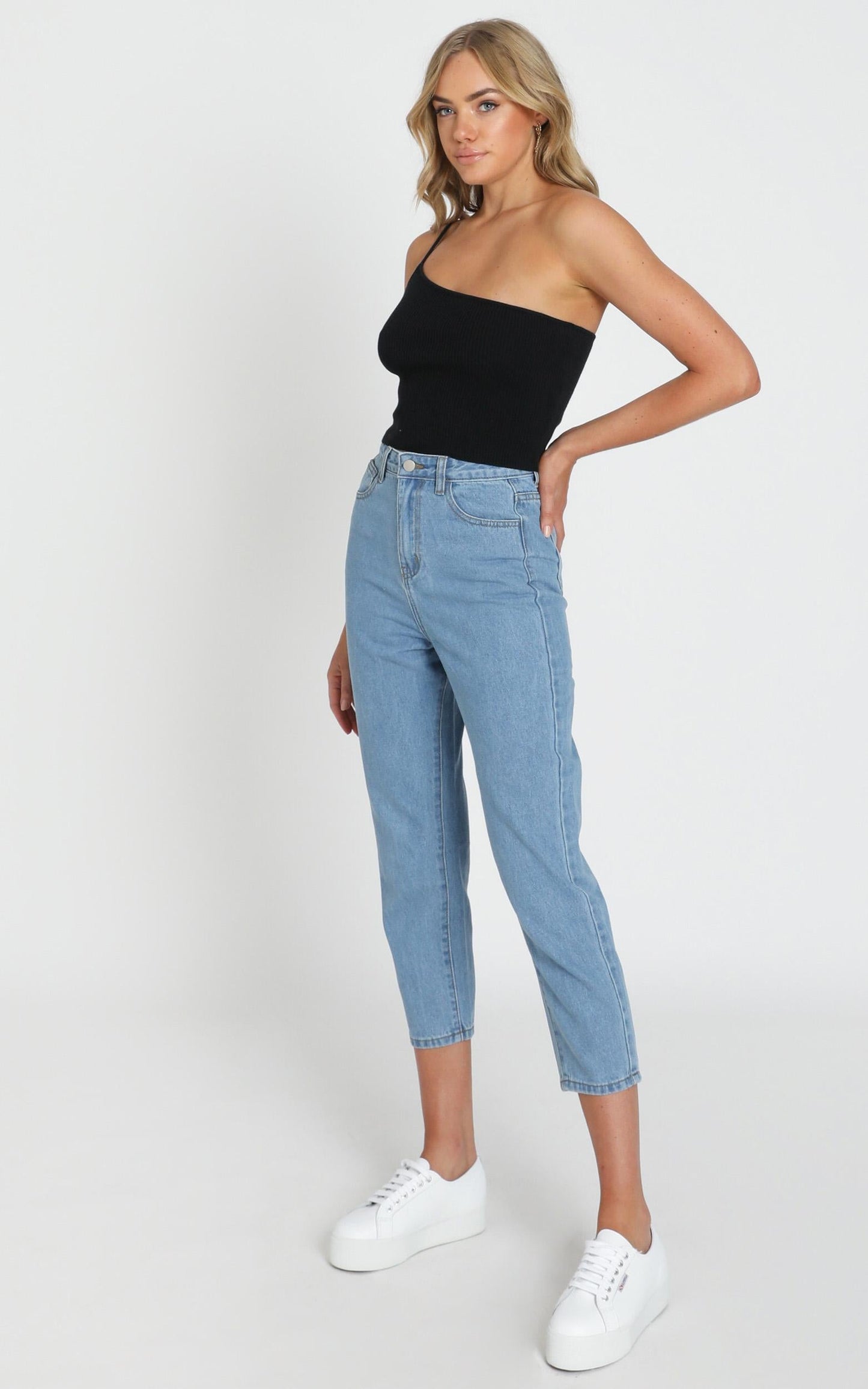 Bec Jeans In Light Vintage Wash Denim