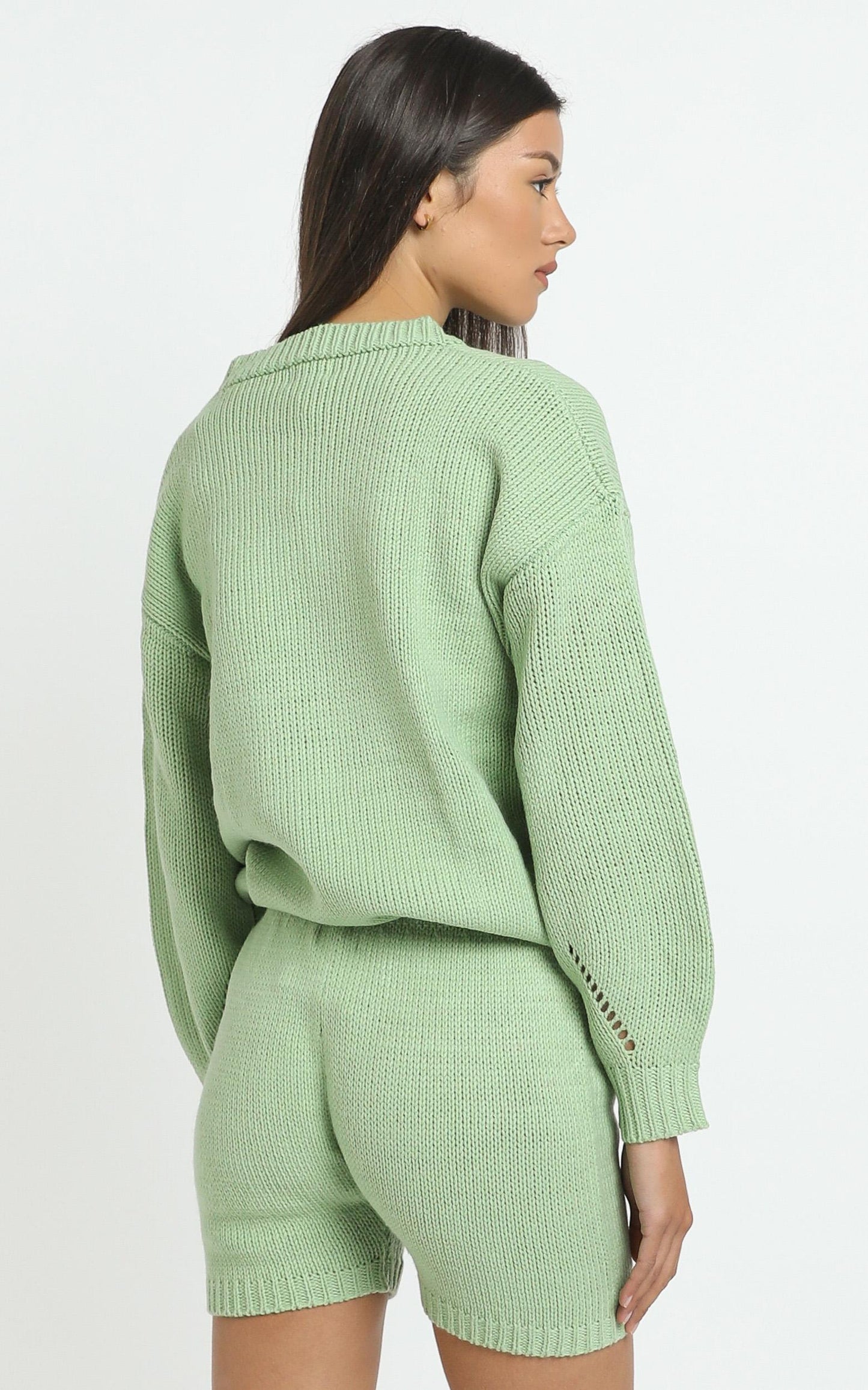 Becca Knit Shorts in Green
