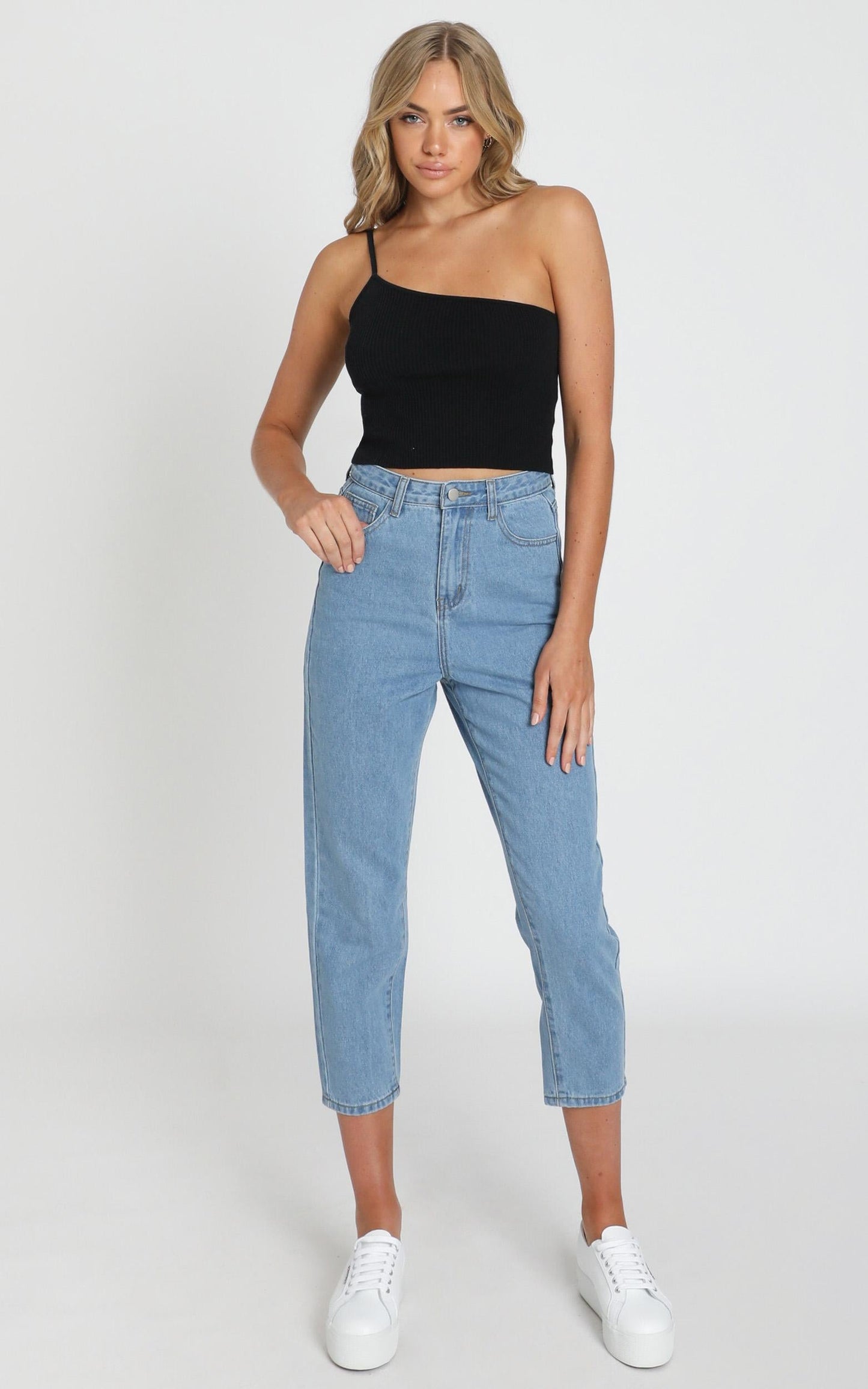 Bec Jeans In Light Vintage Wash Denim