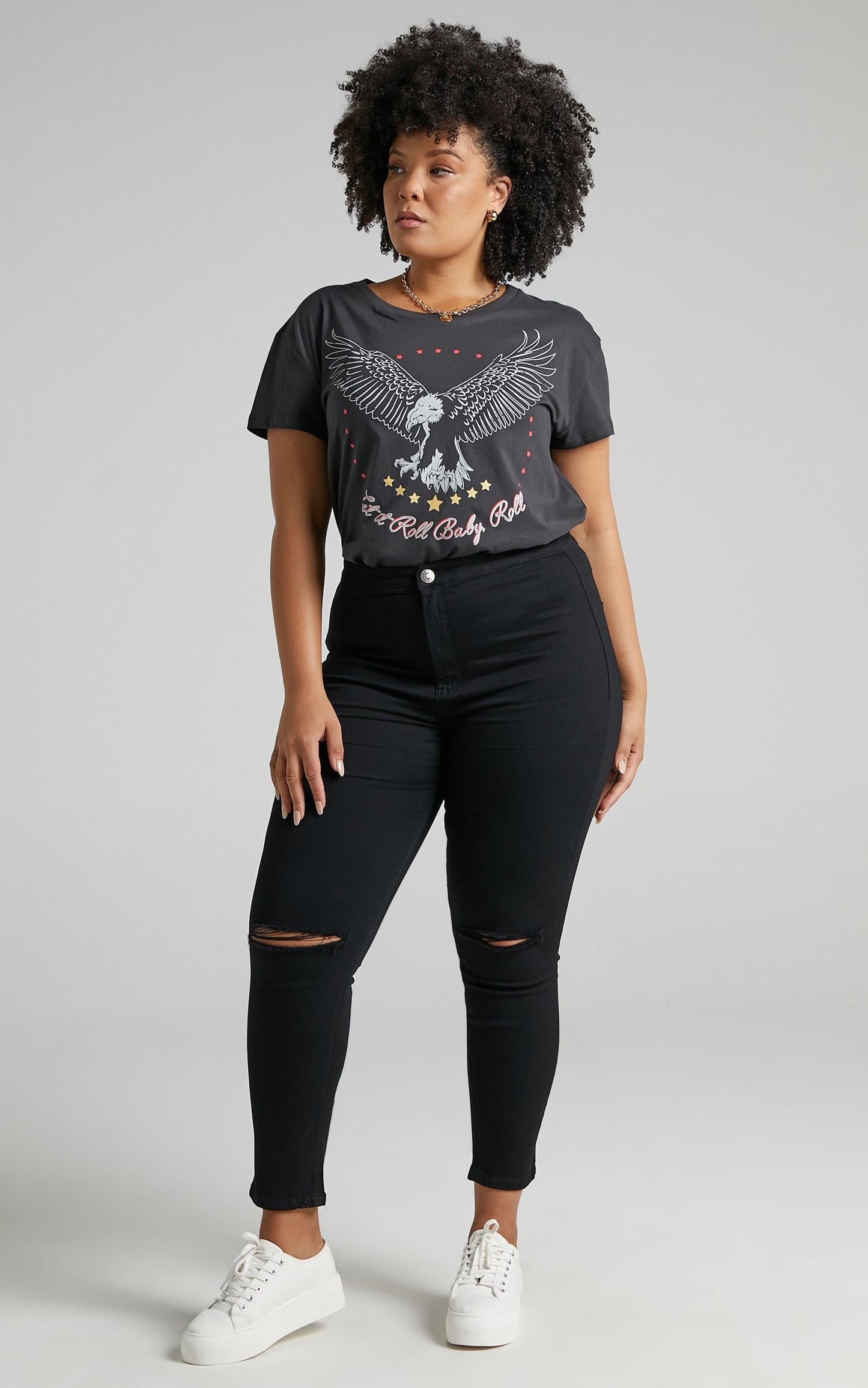 Bella Skinny Jeans in Black Denim