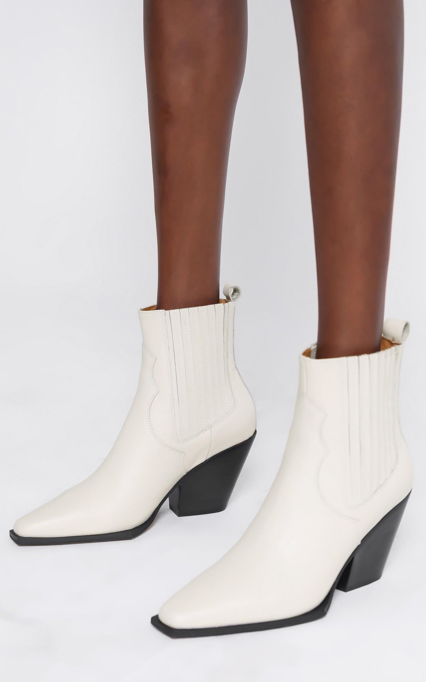 Alias Mae - Belle Boots in Bone Leather