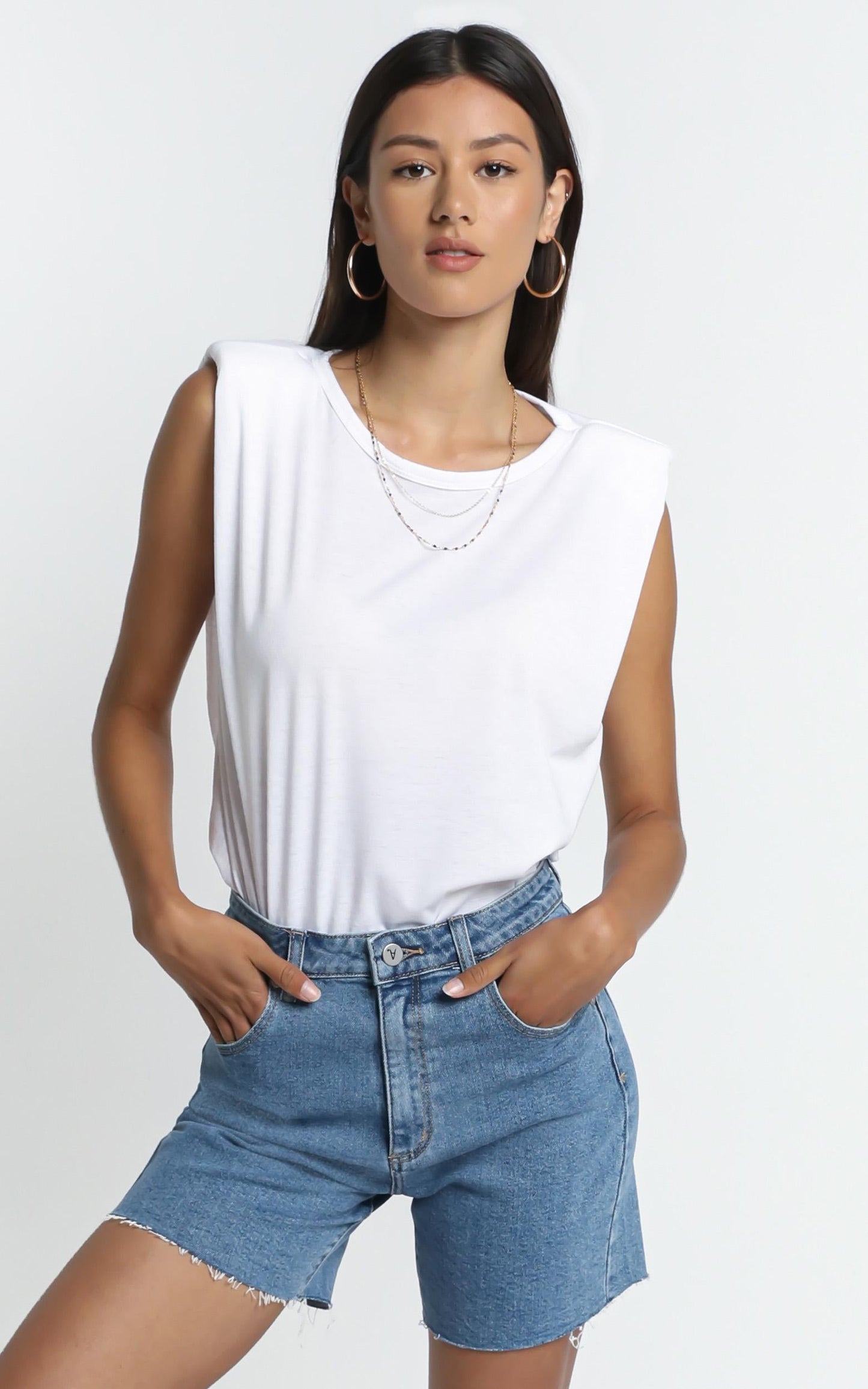 Benson Tank in White