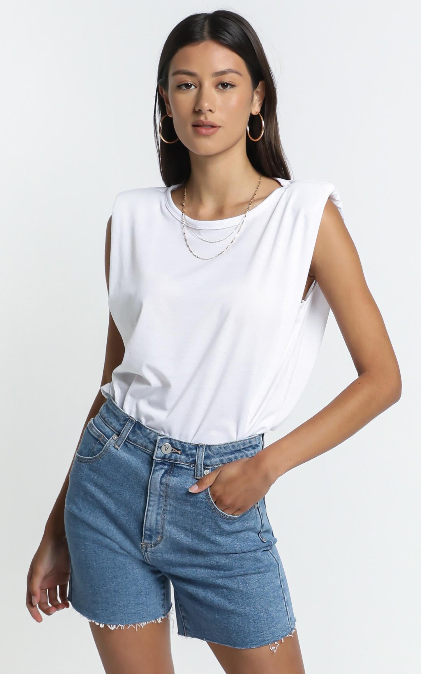 Benson Tank in White