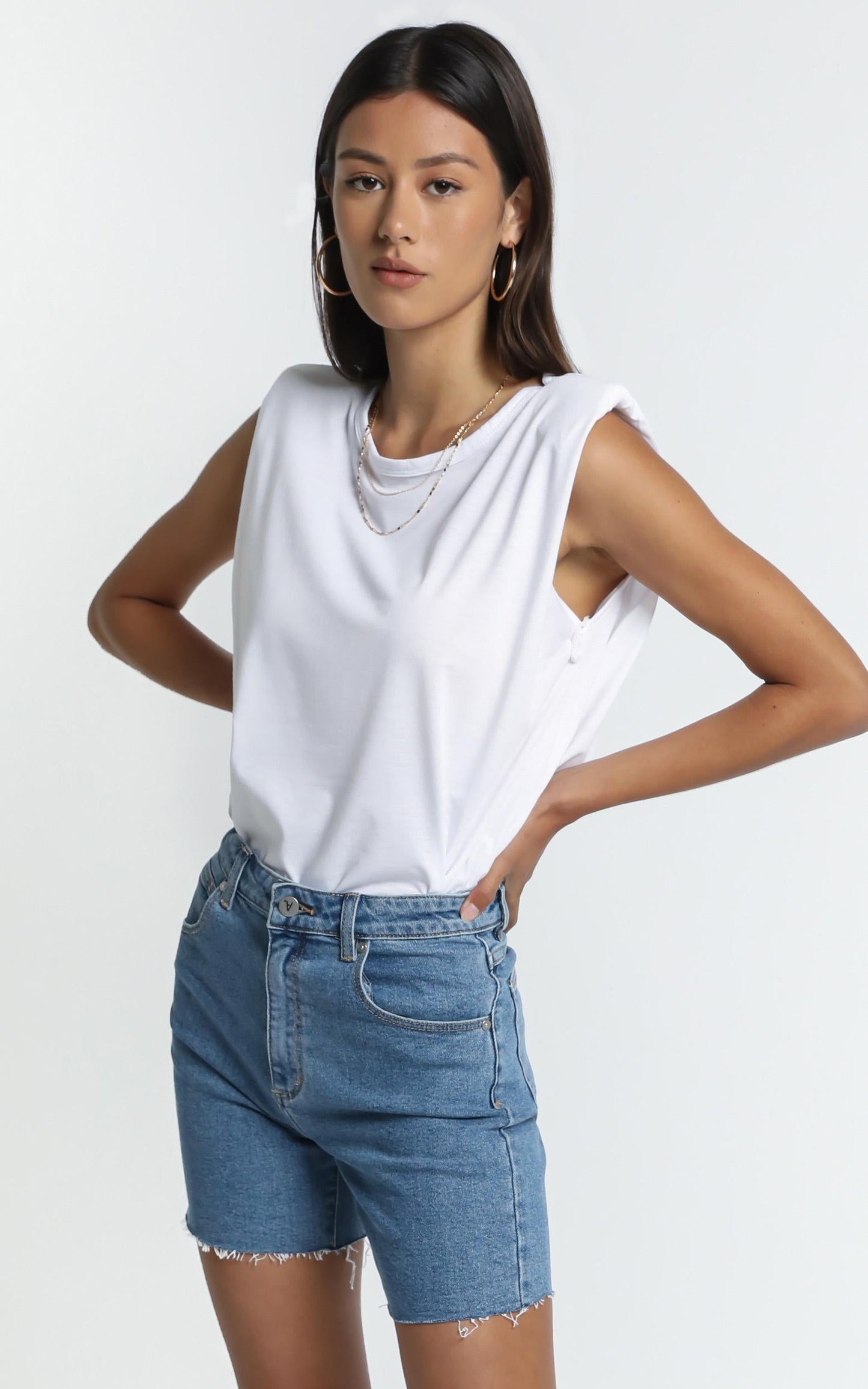 Benson Tank in White