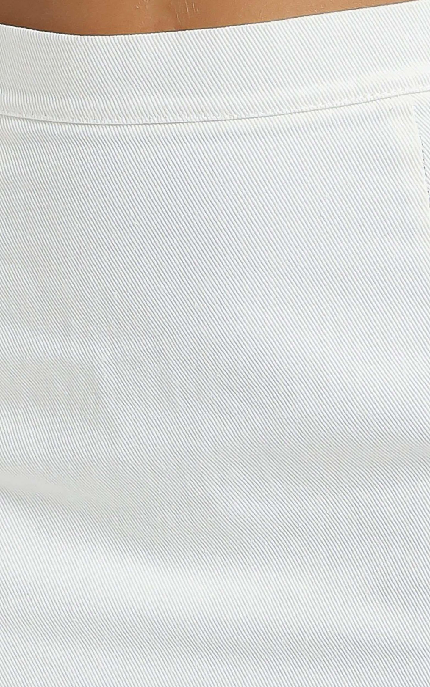 Berri Denim Skirt in White
