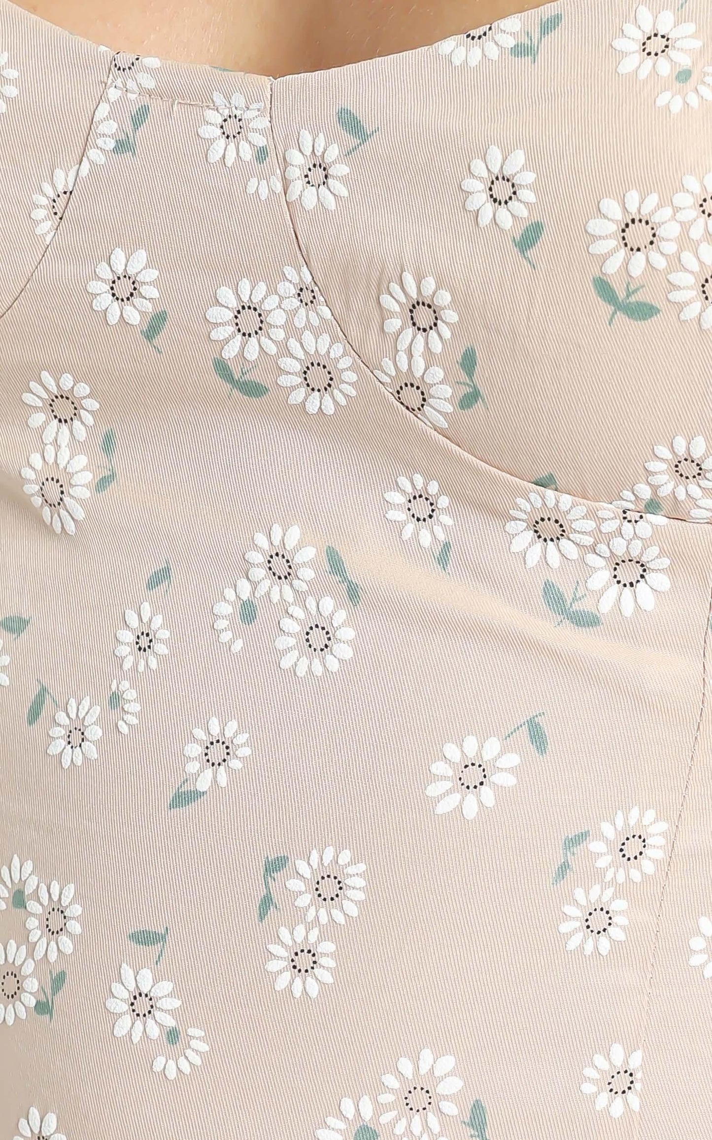 Scarlette Dress in Beige Floral