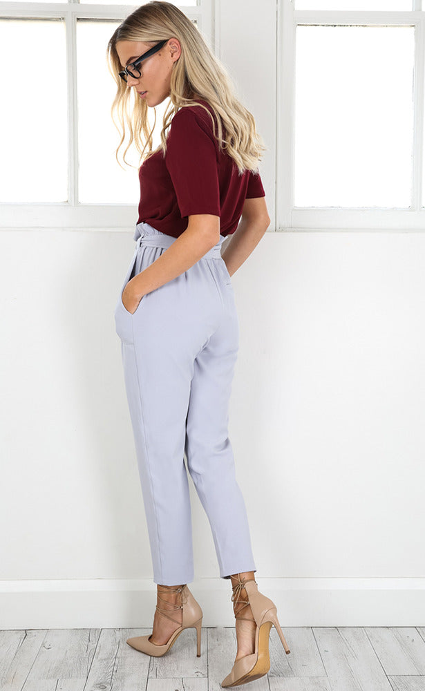 Work Up Pants in Grey