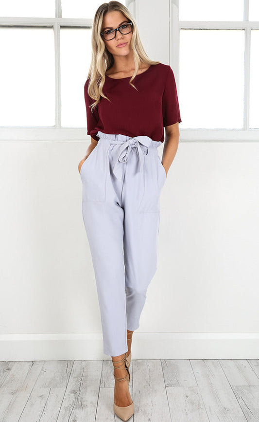 Work Up Pants in Grey