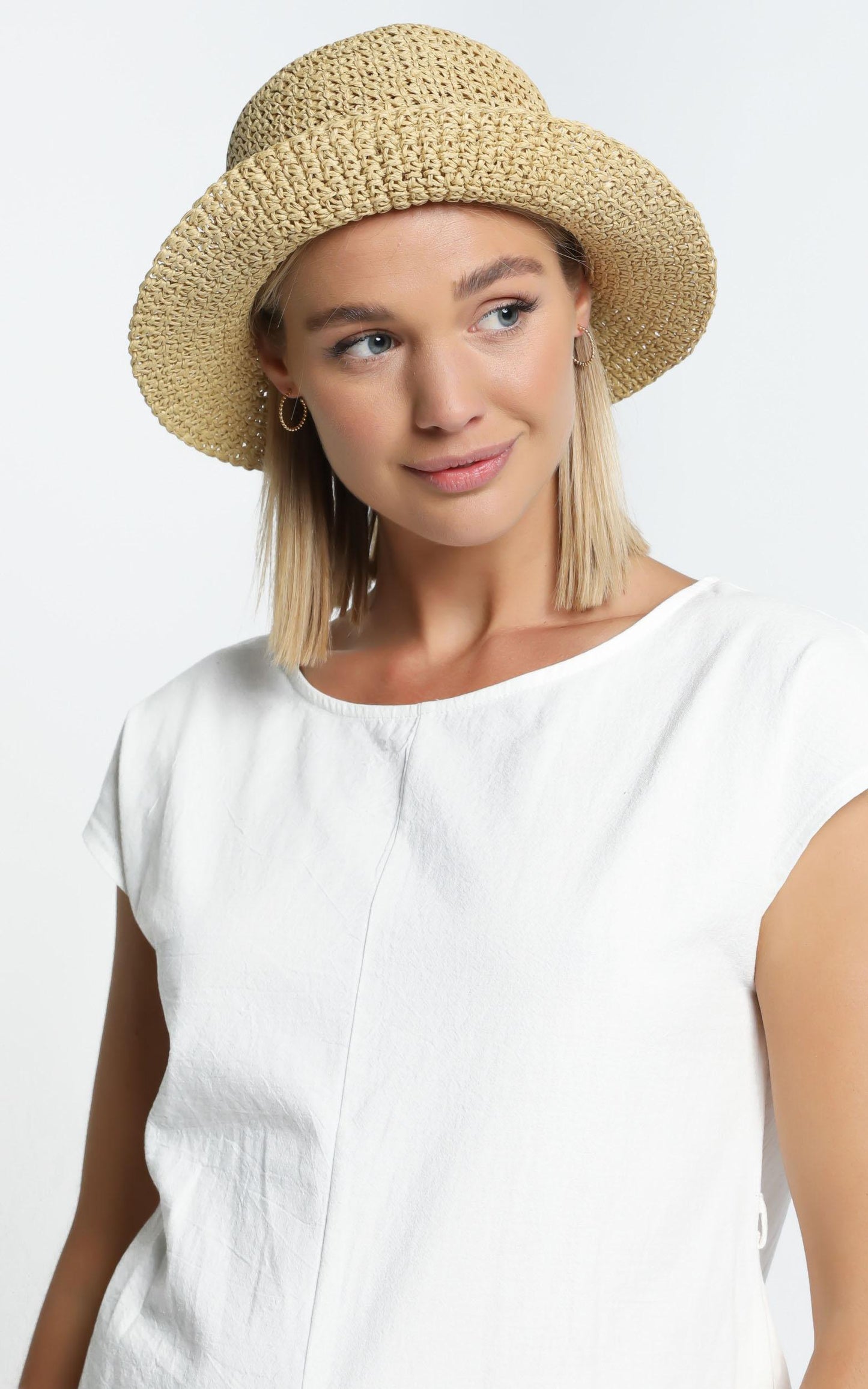Bijou Staw Hat in Beige