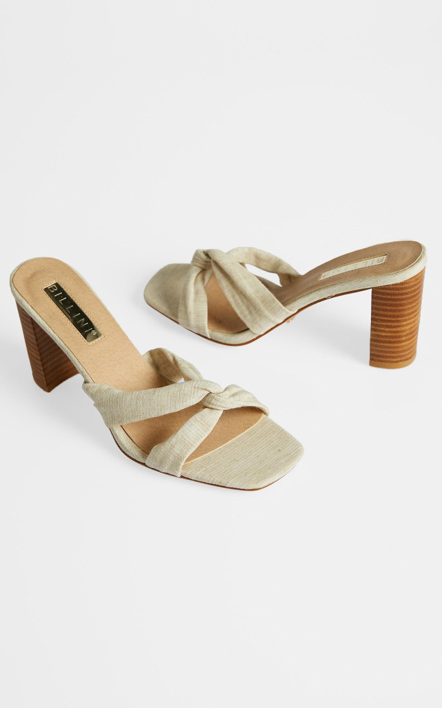 Billini - Camarilo Heels in Natural Linen