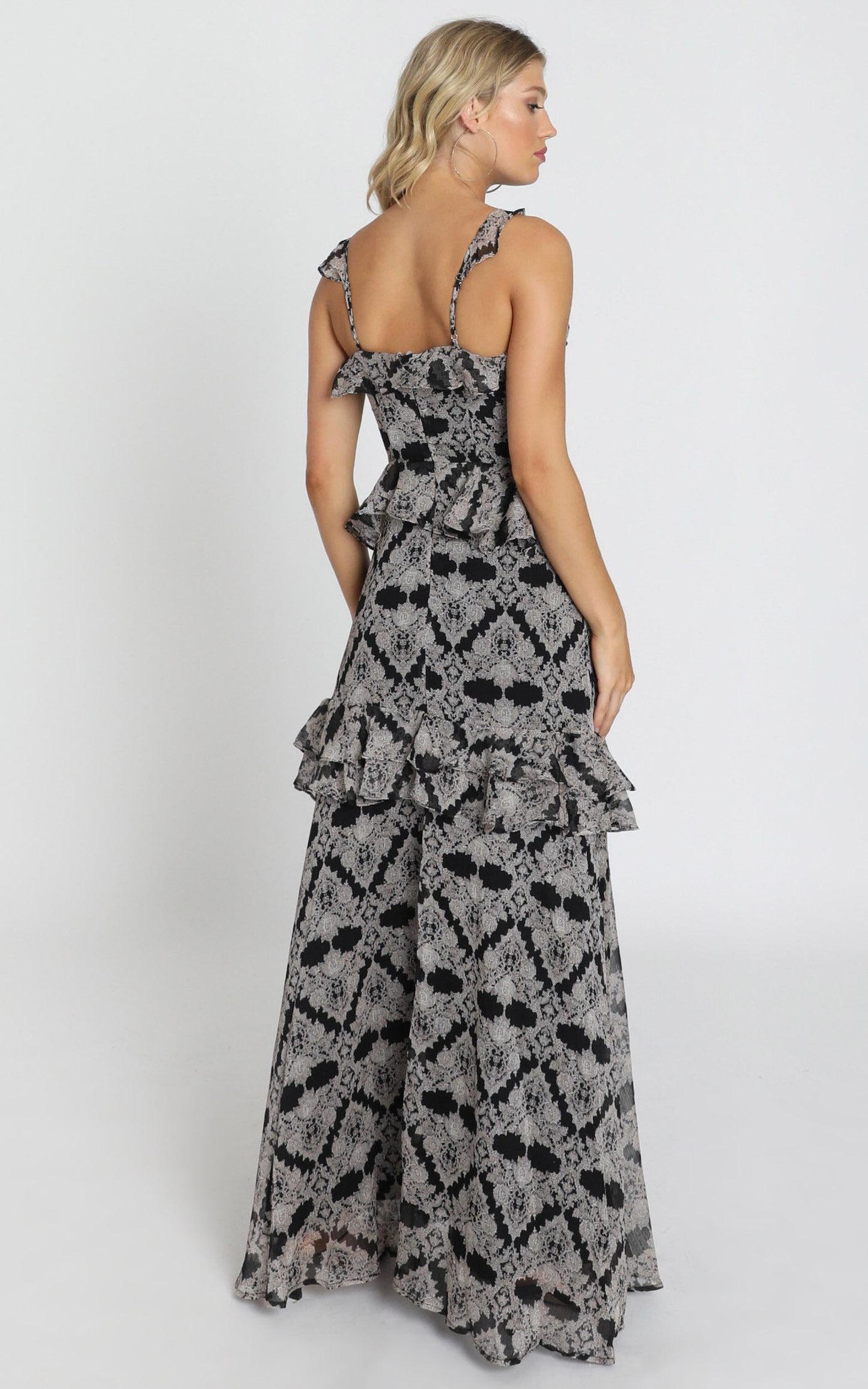 Binky Dress in Black Print