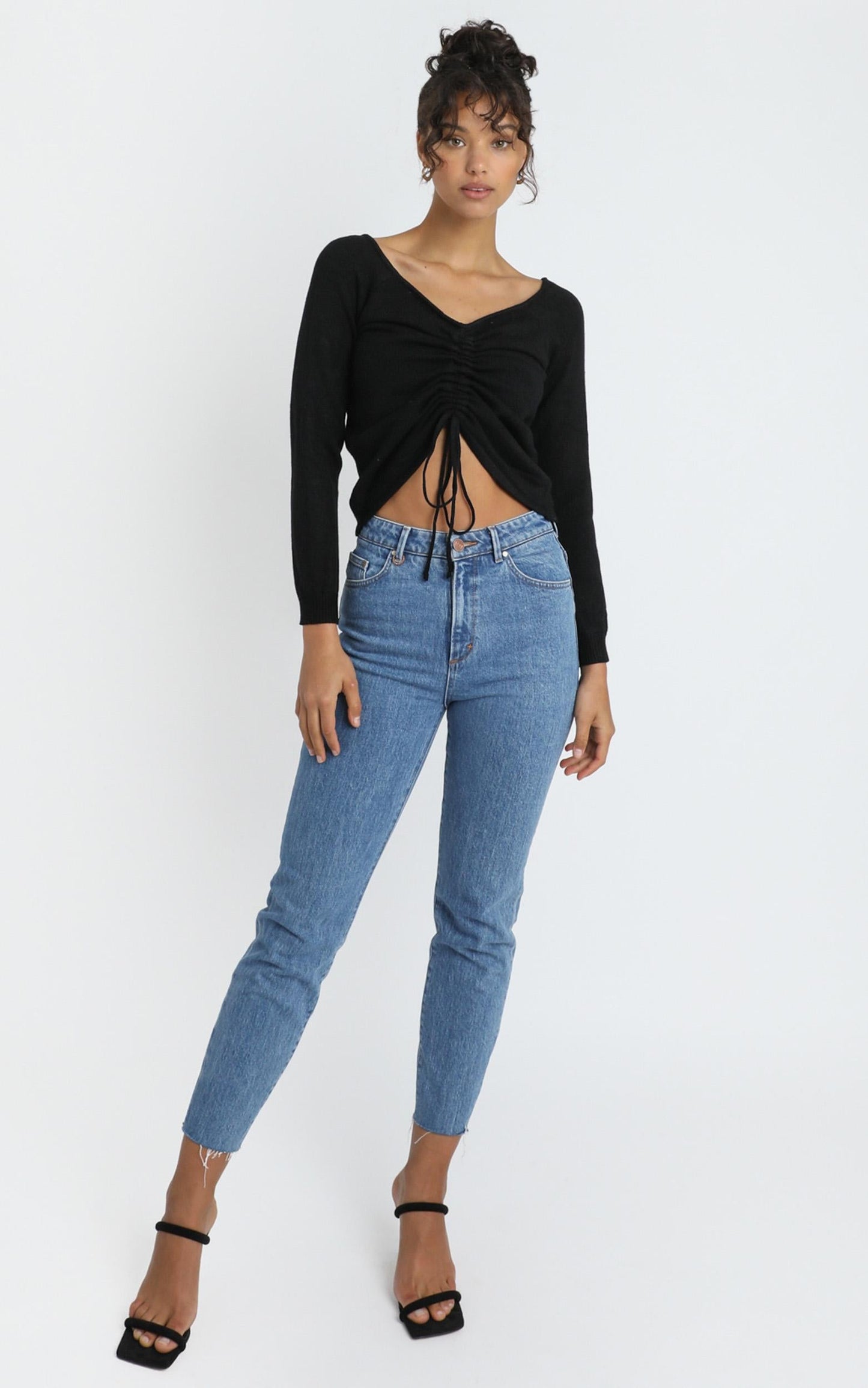 Ellis Knit Top in Black