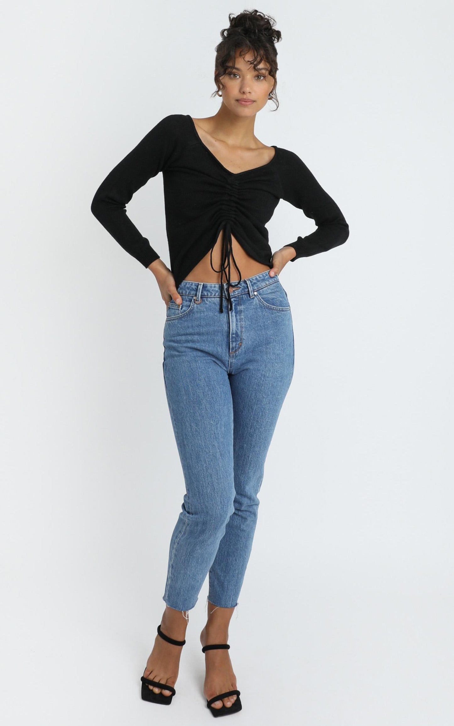 Ellis Knit Top in Black
