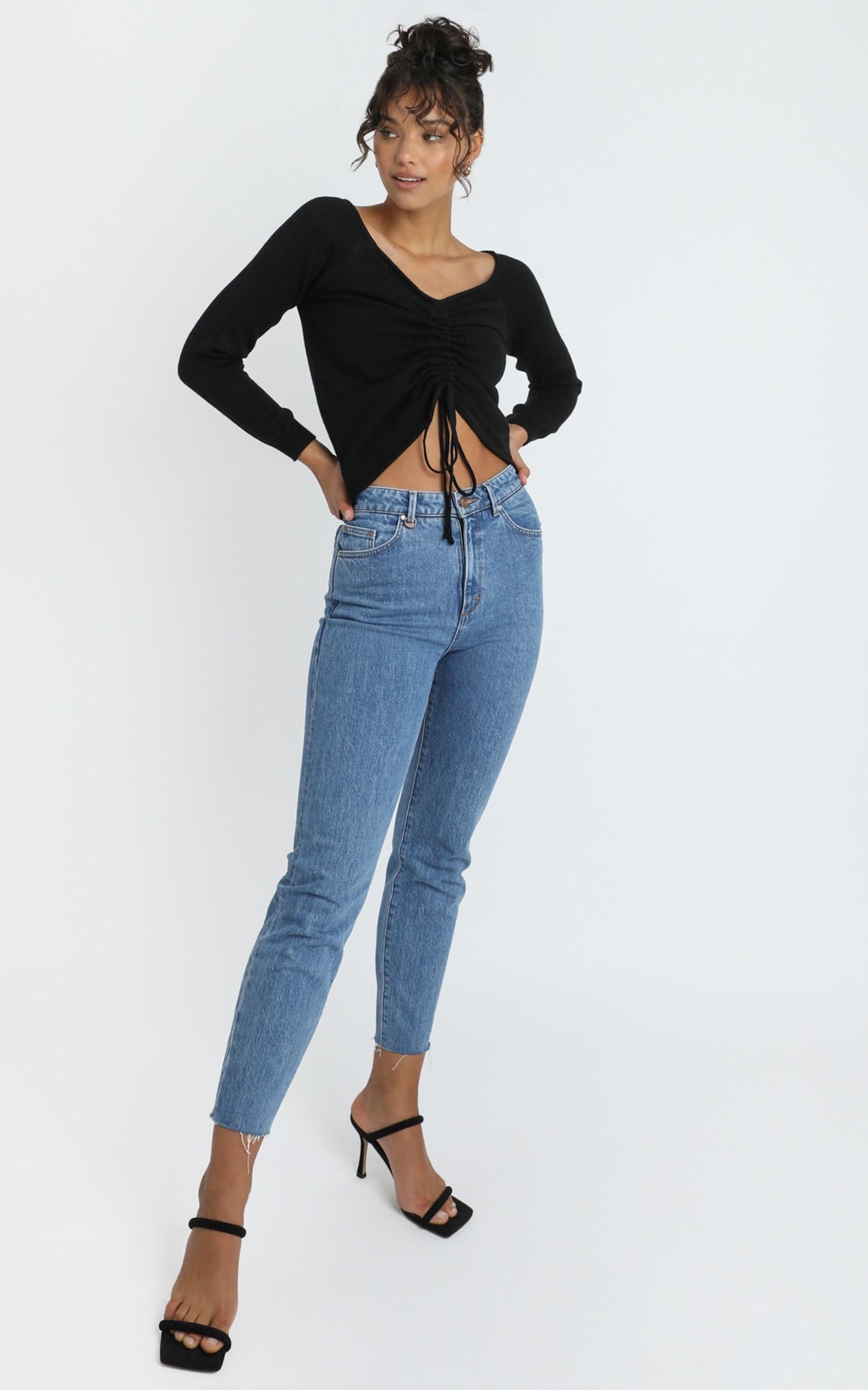 Ellis Knit Top in Black