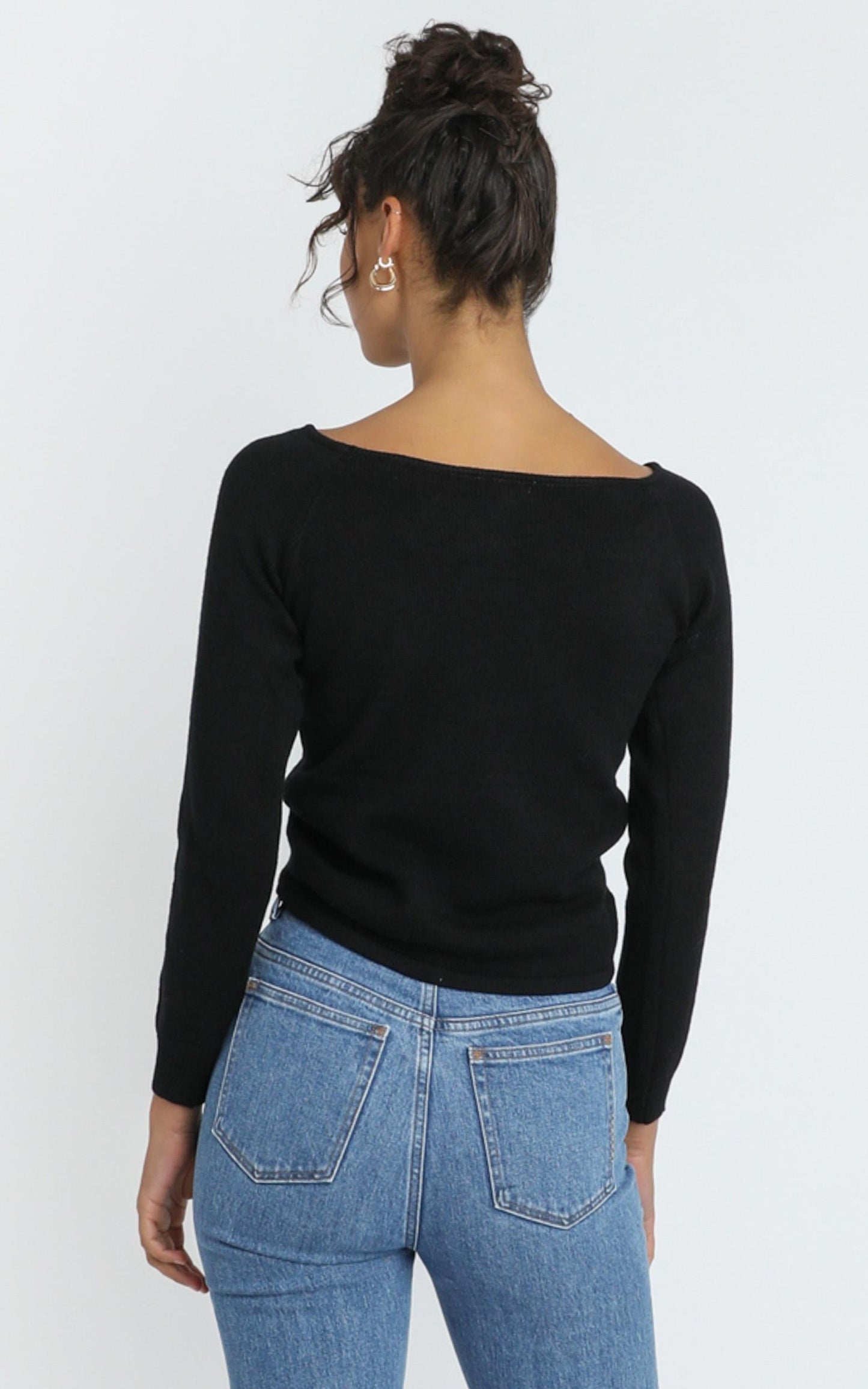 Ellis Knit Top in Black
