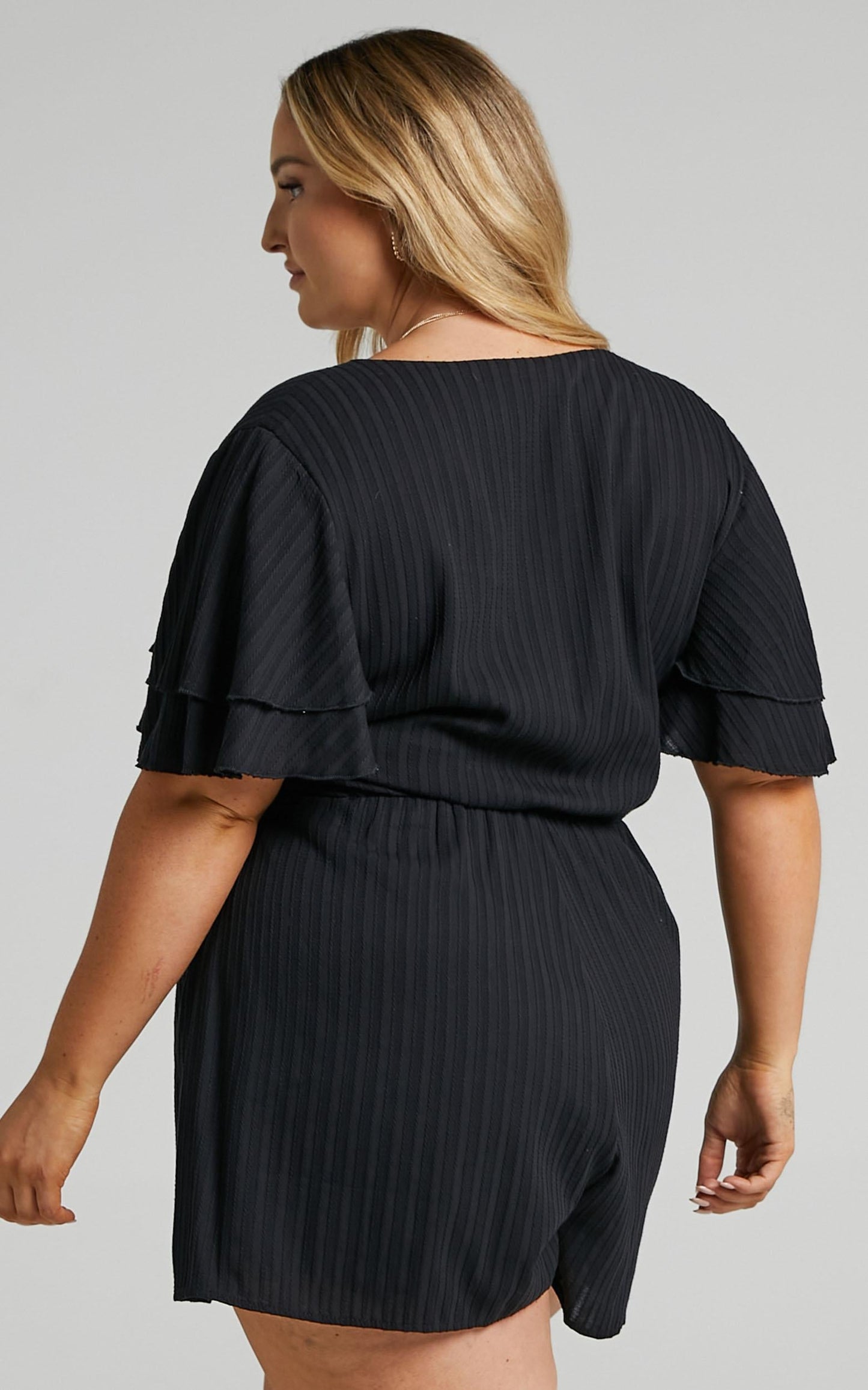 Run Away Girl Playsuit in Black