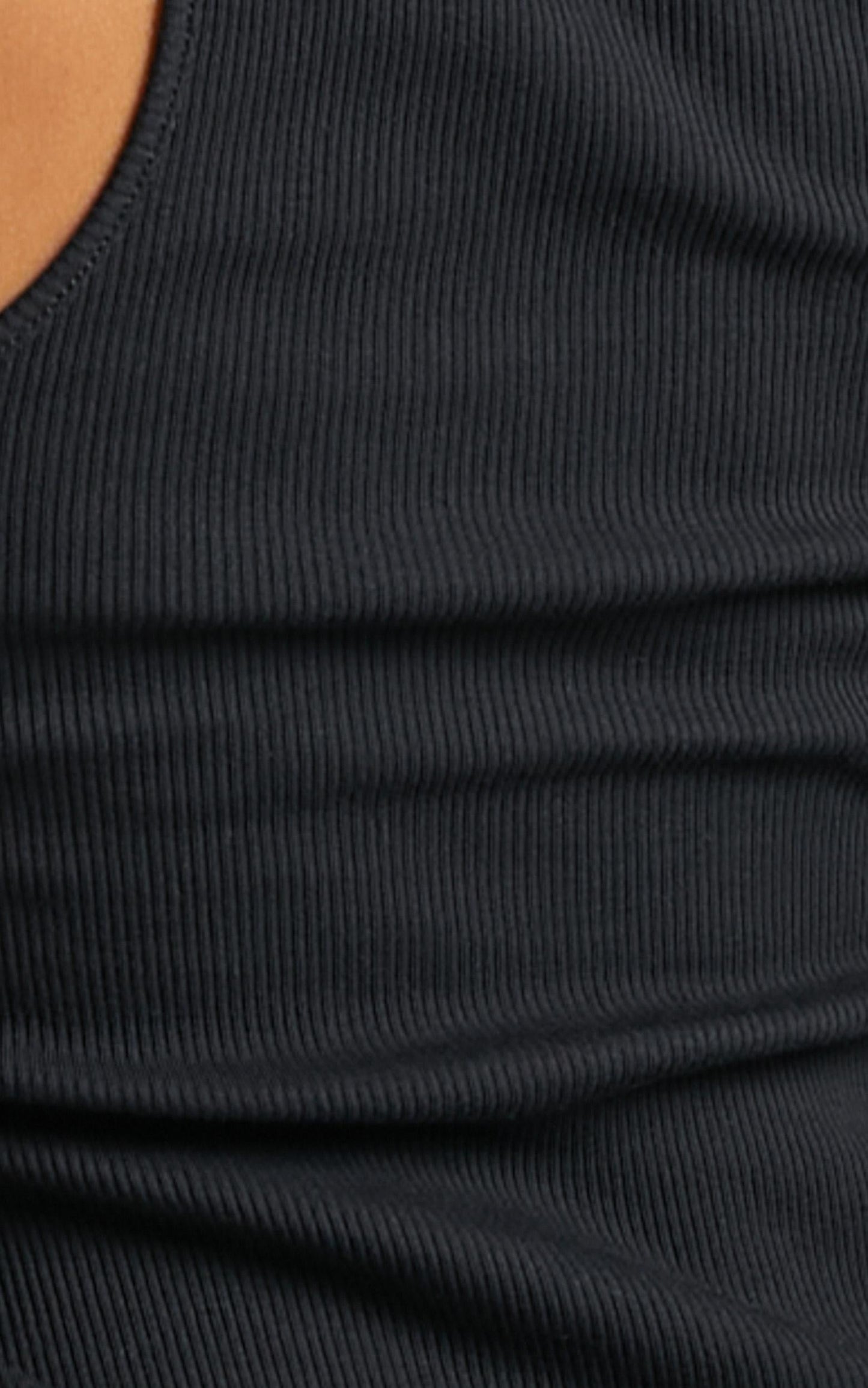 Les Girls Les Boys - Rib Jersey Vest in Black
