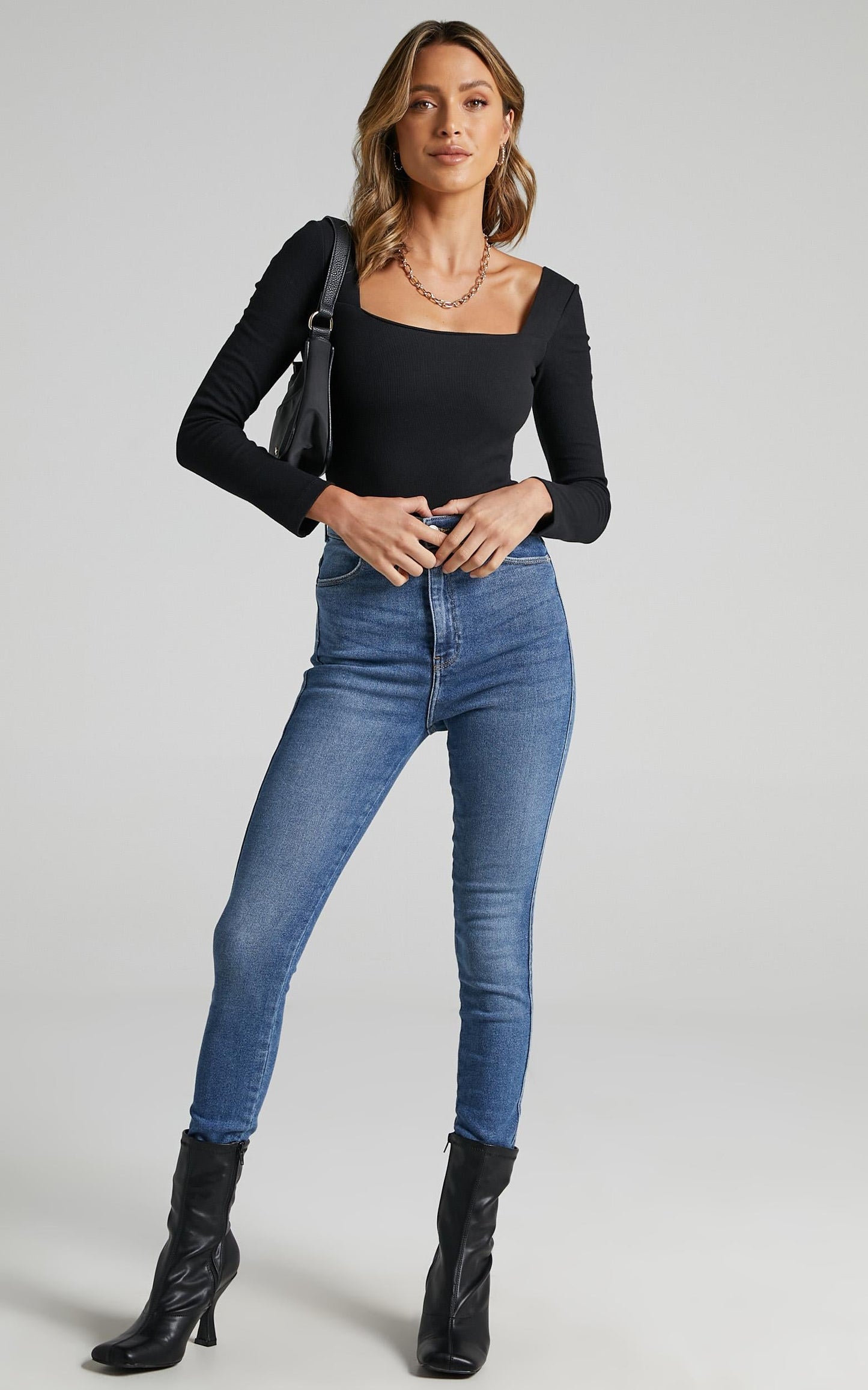 Right Kind Of Love Bodysuit In Black