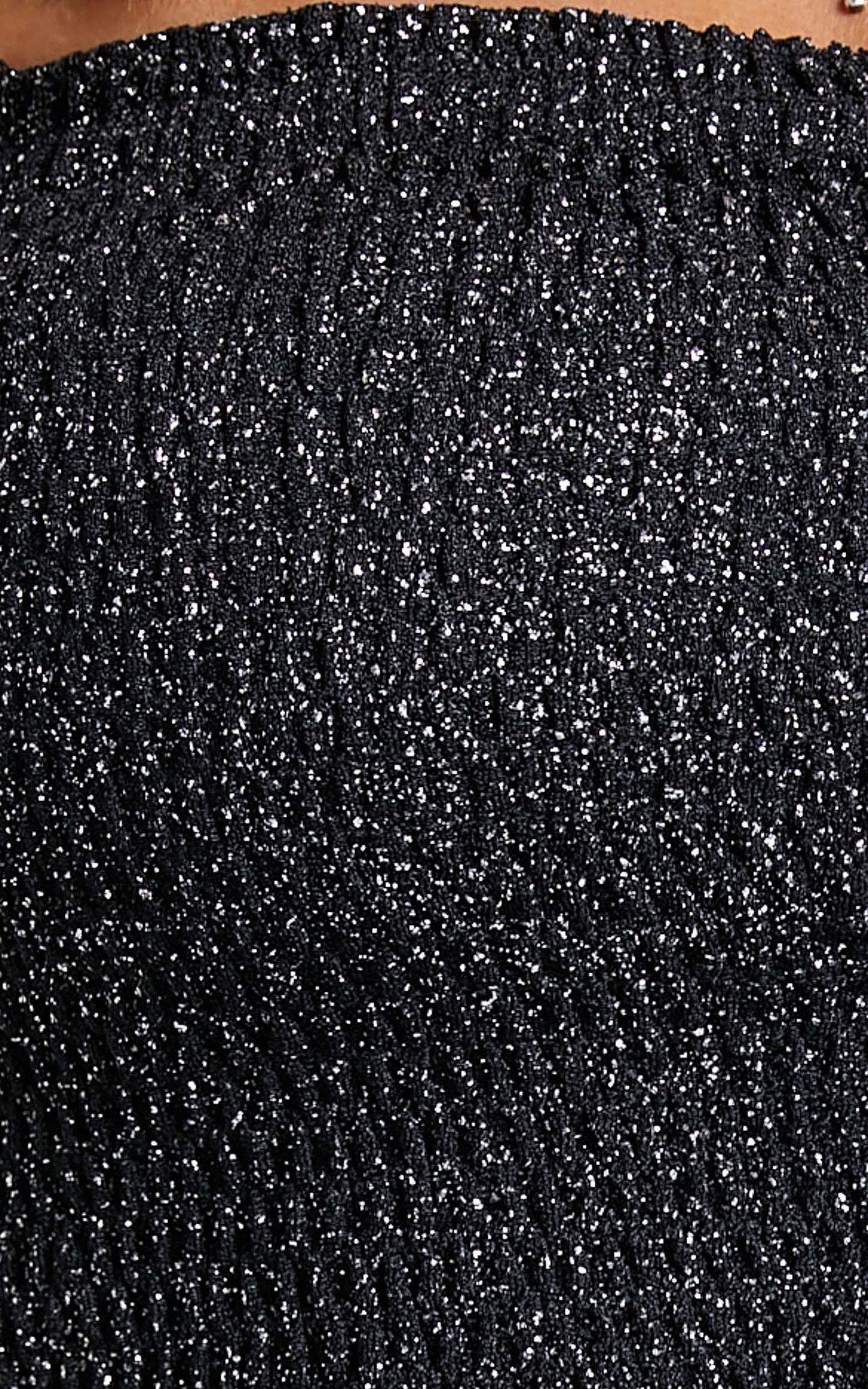 Fabritizia Top in Black Sparkle
