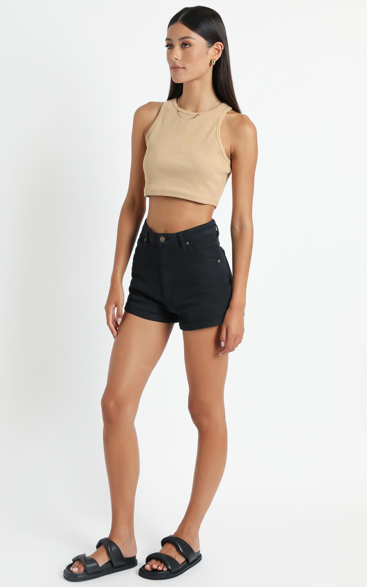 Rollas - Dusters Denim Shorts in Black Dust