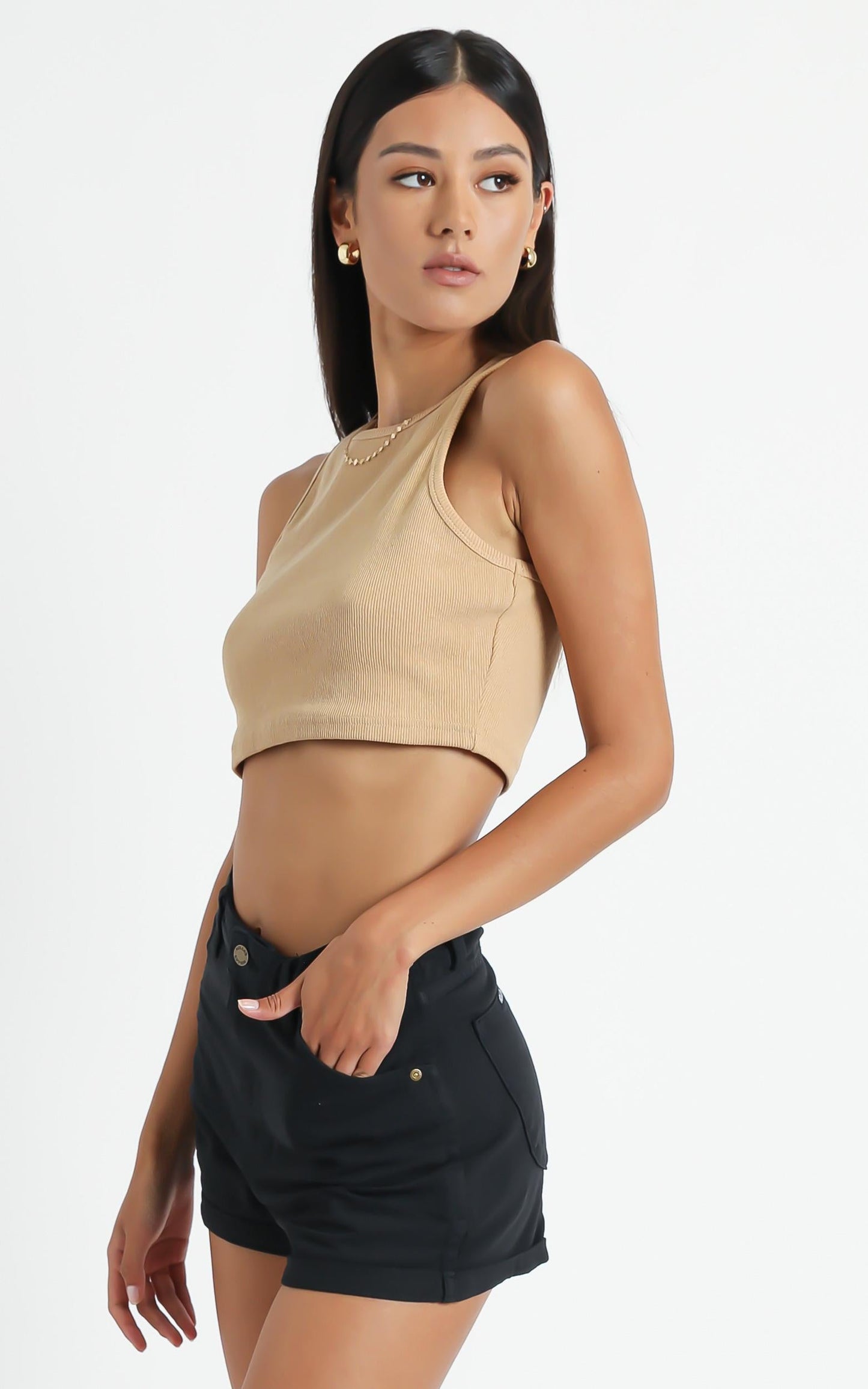 Rollas - Dusters Denim Shorts in Black Dust